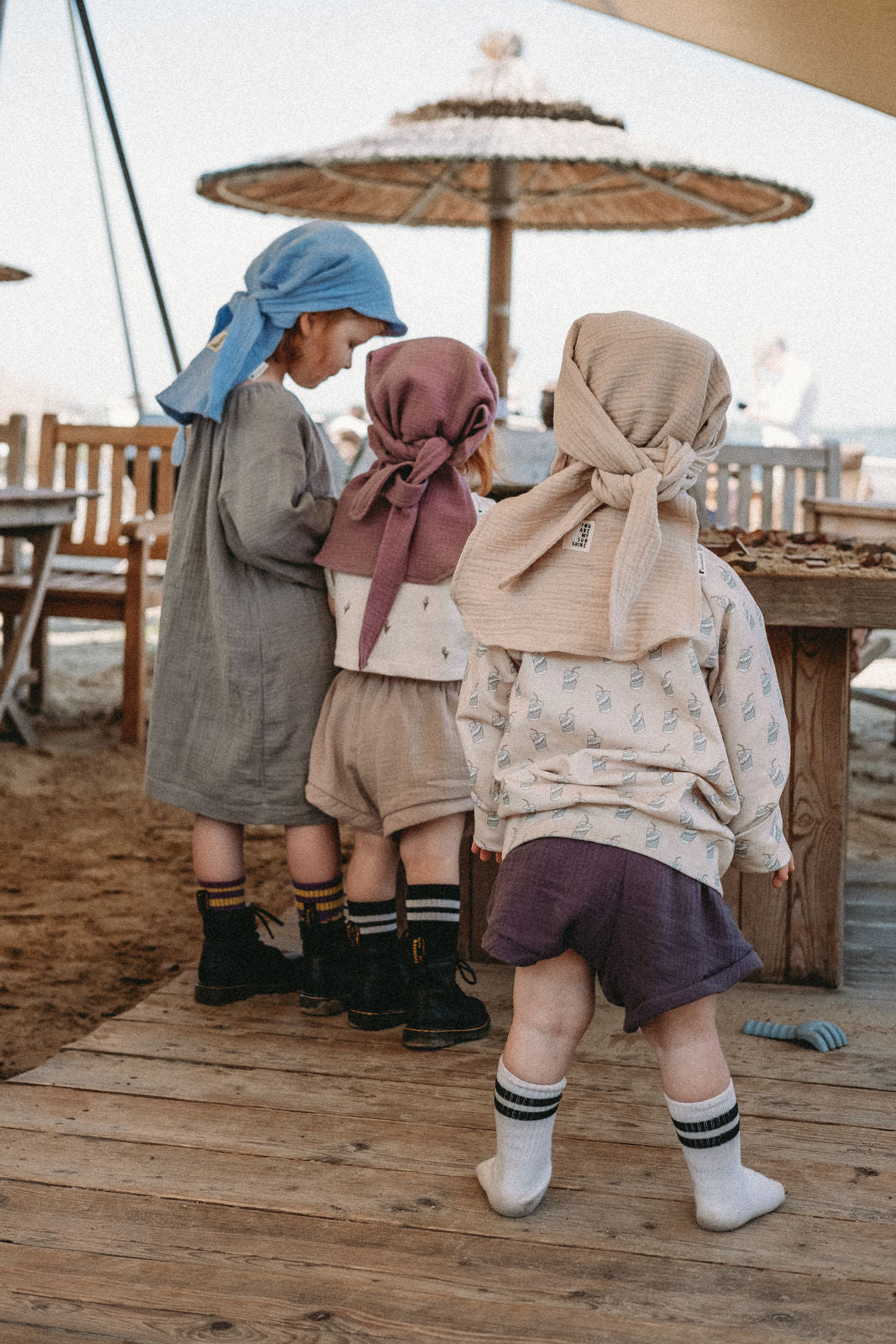 Musselin-Bandana mit XXL Nackenschutz