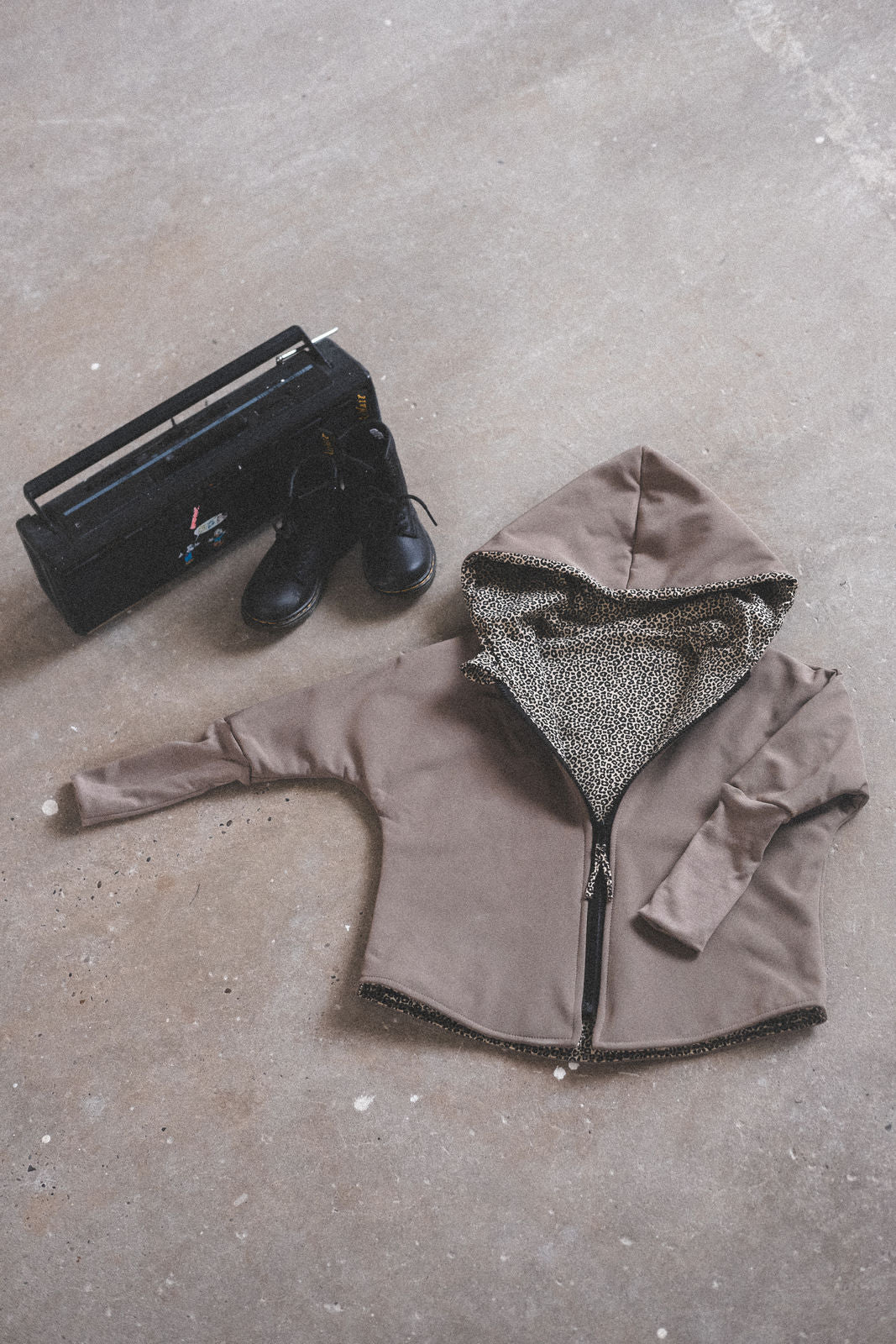 Softshelljacke Taupe / Leo