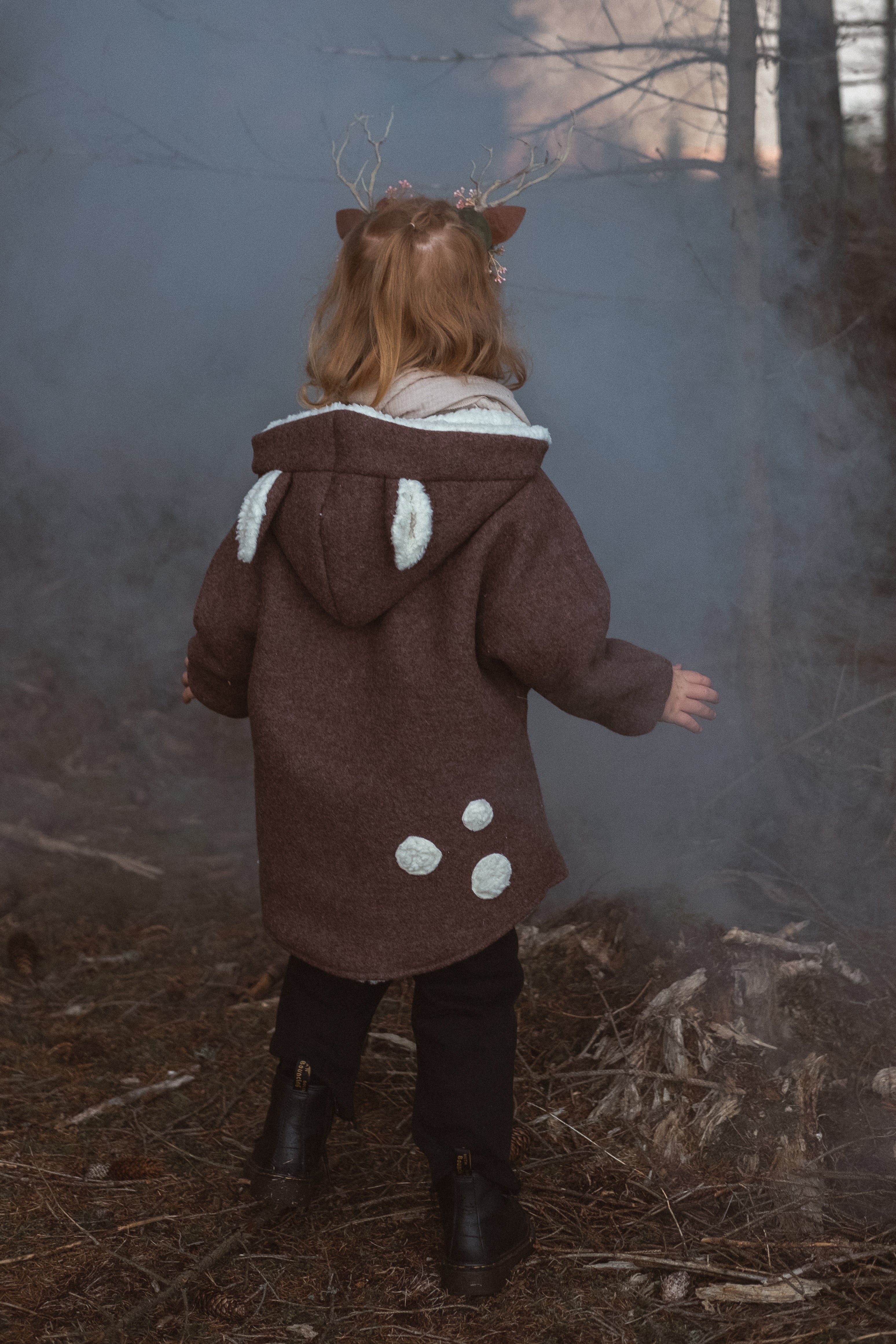 Wollwalkjacke flauschiges Reh