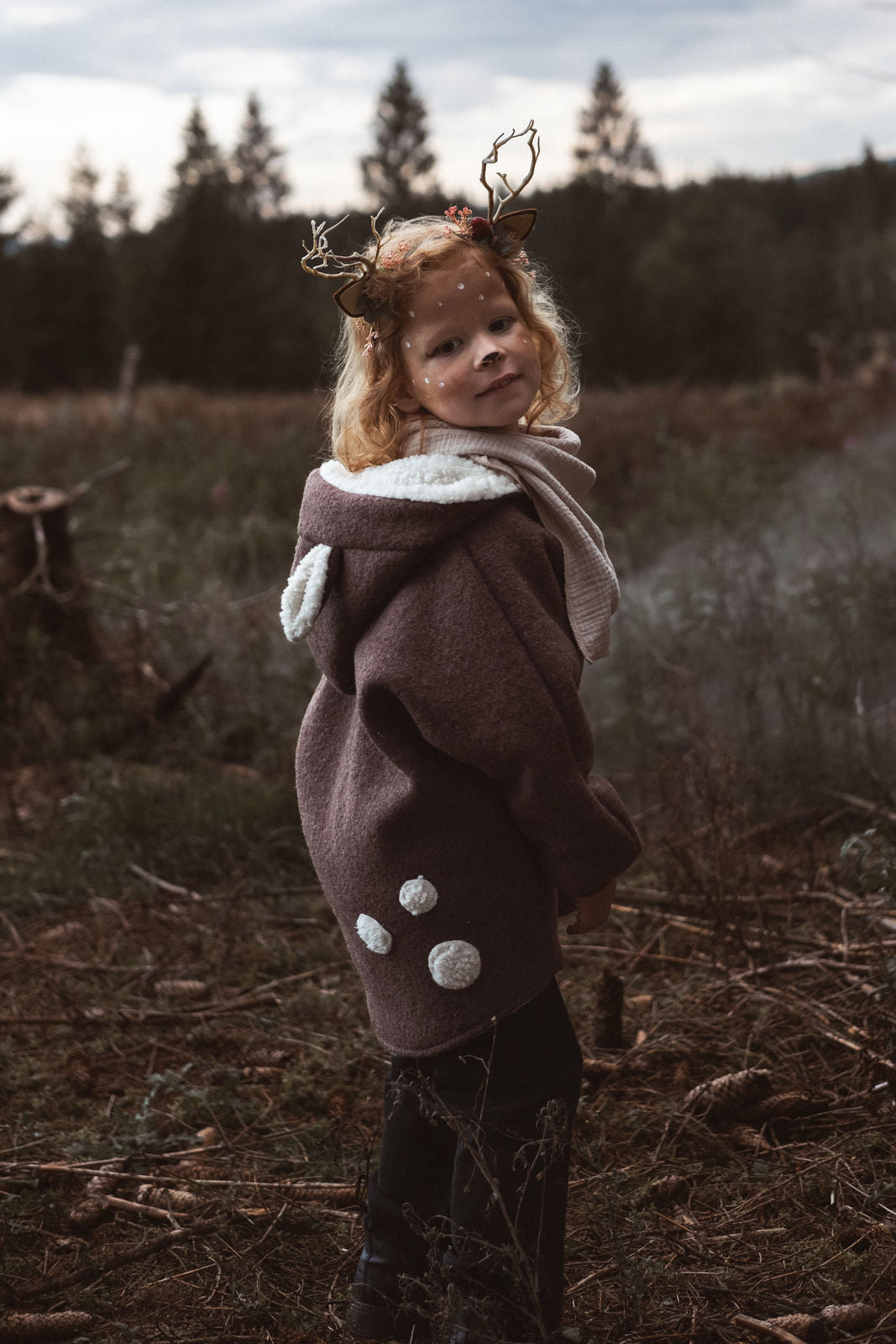 Wollwalkjacke flauschiges Reh