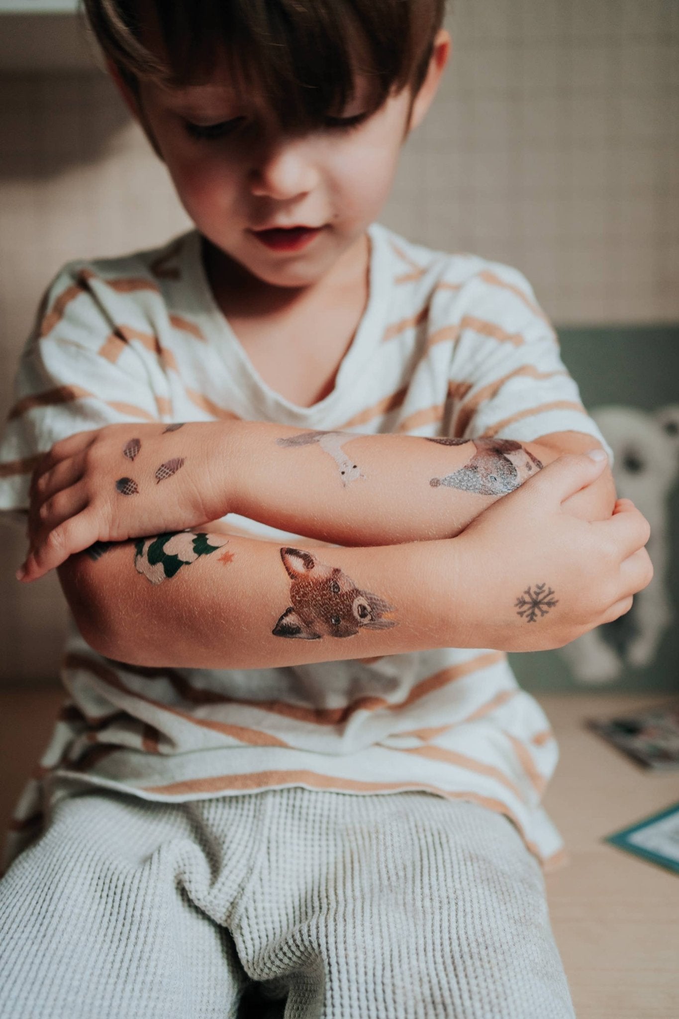 Bio Tattoos Fuchs und Eichhörnchen - Räuberkinder