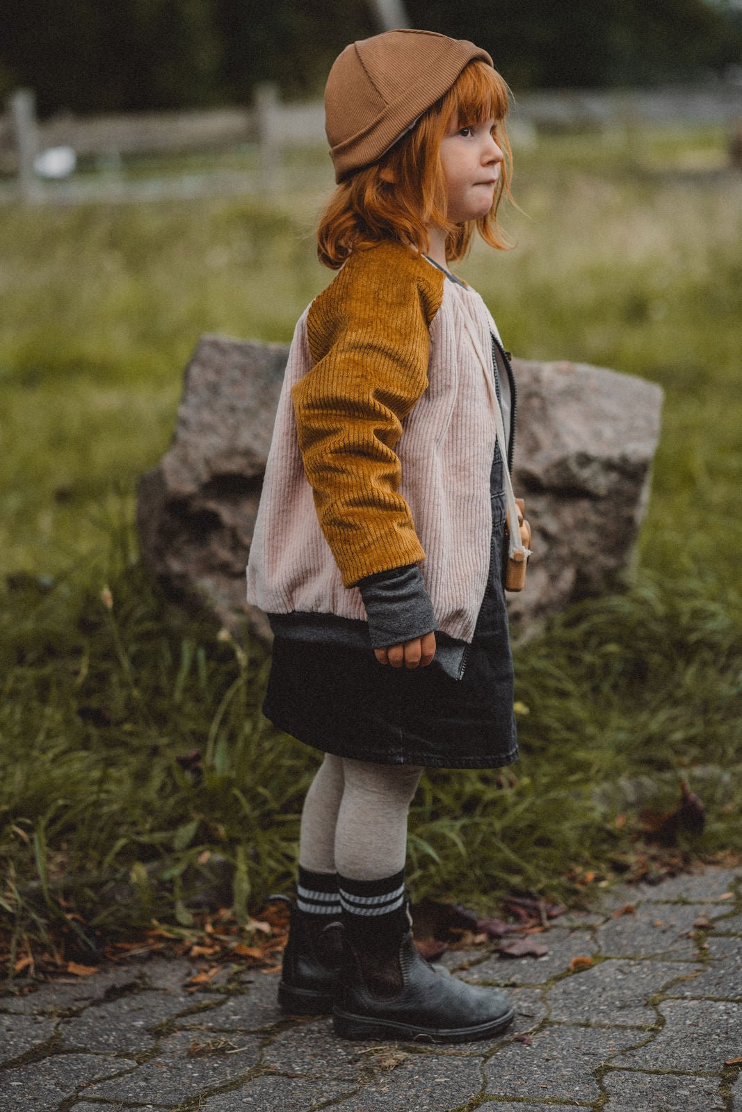 Collegejacke Caramel / Altrosa - Räuberkinder