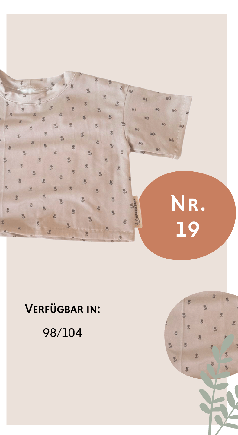 Crop - Shirt Blumenliebe (Nr.19) - Räuberkinder