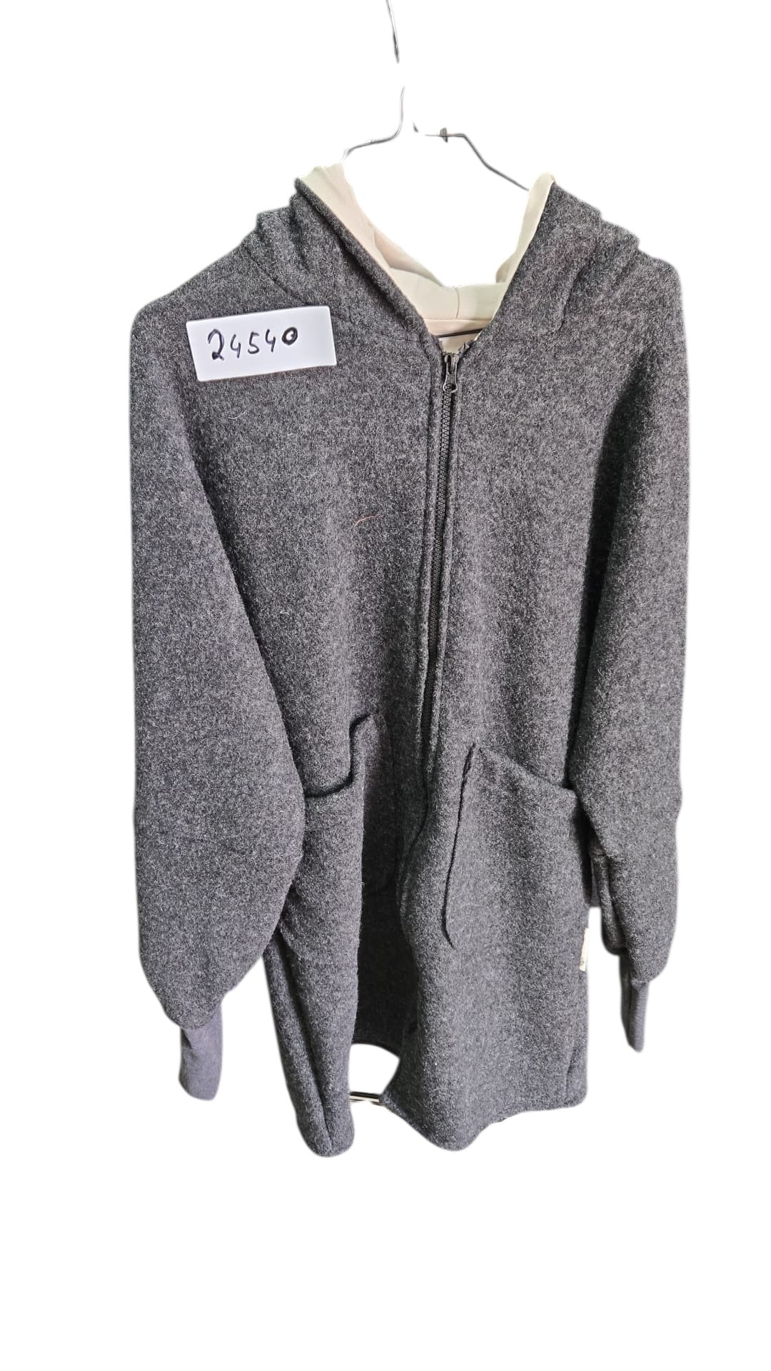 Damenjacke aus Wollwalk Grau / Grau / Gr. S - M // Einzelstück// - Räuberkinder