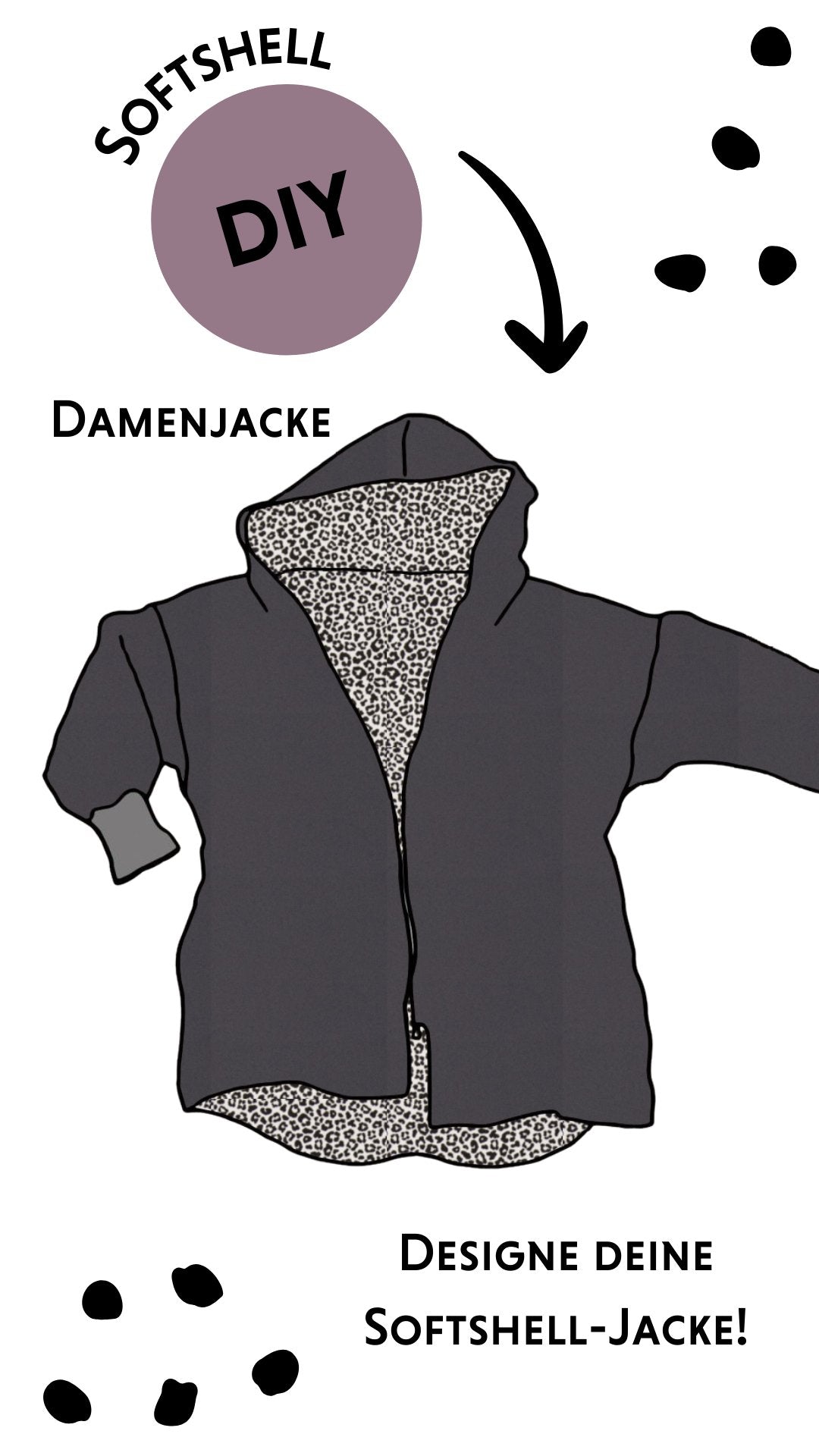DiY Damenjacke aus Softshell - Räuberkinder