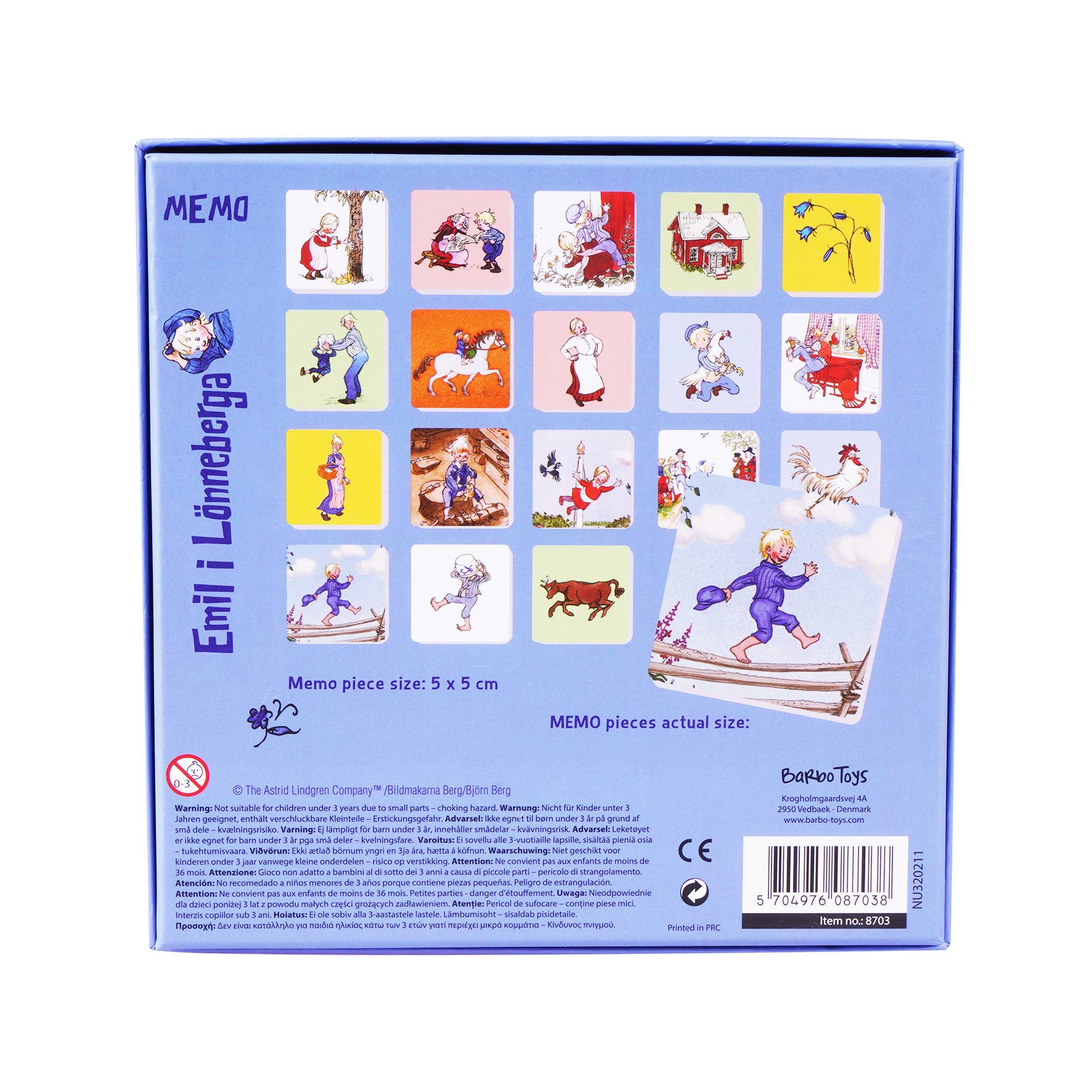 Emil - Quadratisches Memo für Kinder - Räuberkinder 3