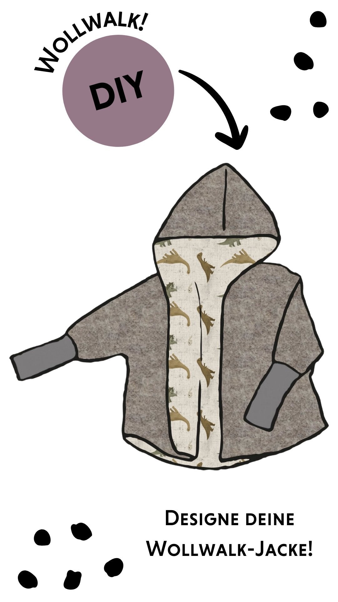 KonfiguratorDIY! Jacke aus Wollwalk – Konfigurator - Räuberkinder 1