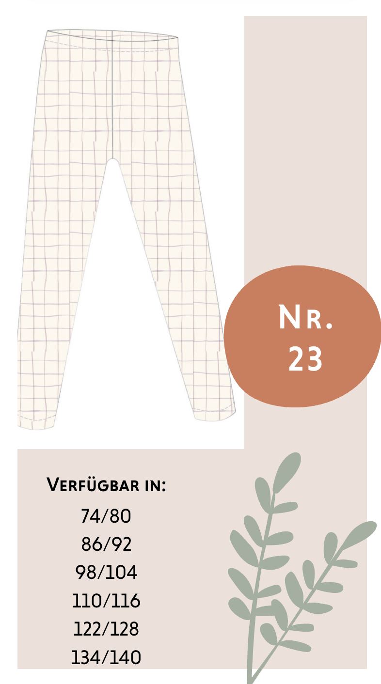 Leggings Flieder Kariert (Nr.23) - Räuberkinder