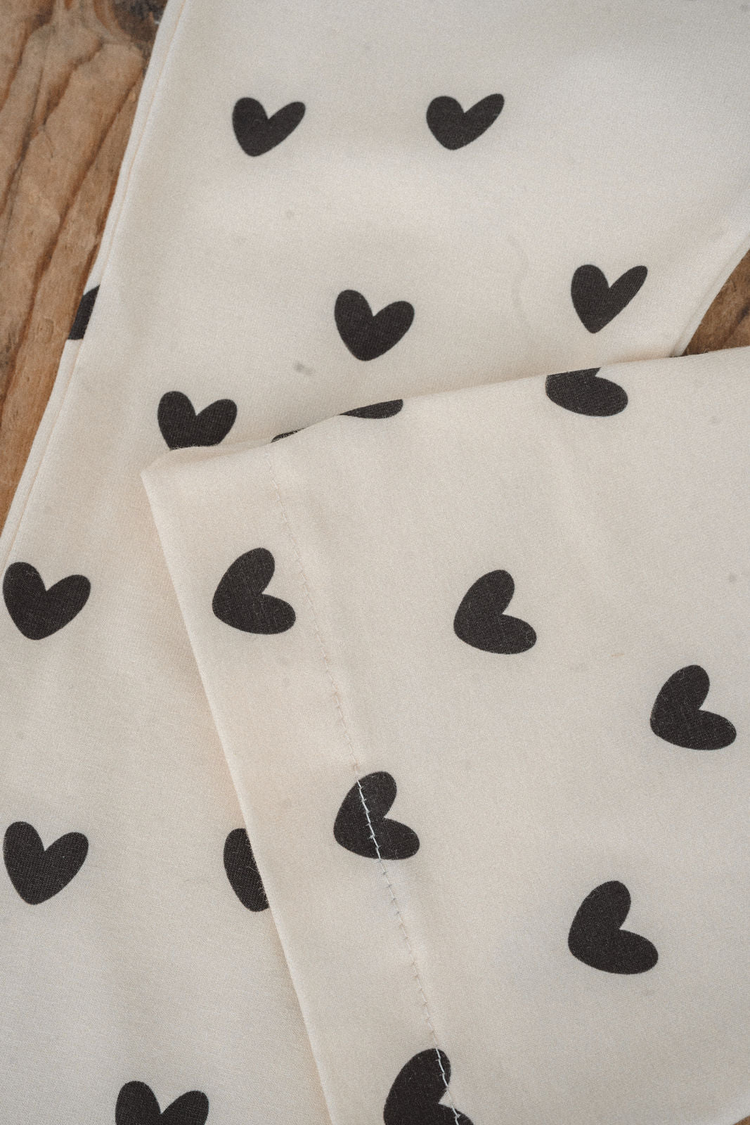 Leggings mit Schlag - Herzen Schwarz - Räuberkinder