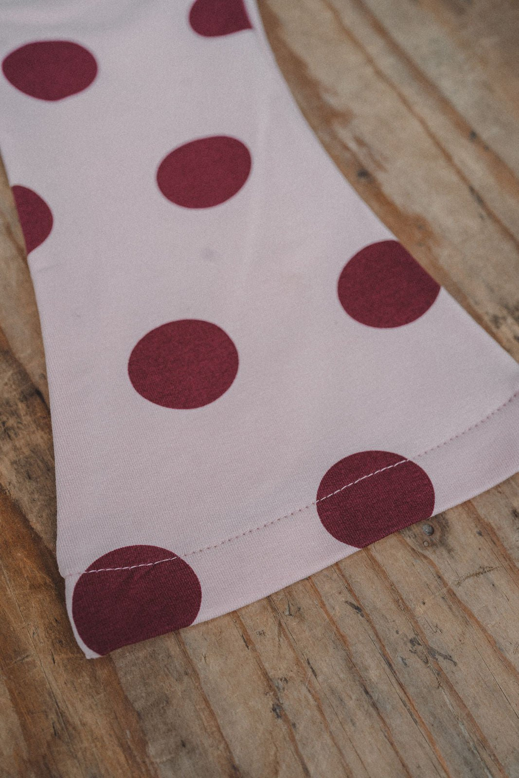 Leggings mit Schlag - Punkte Bordeaux - Räuberkinder