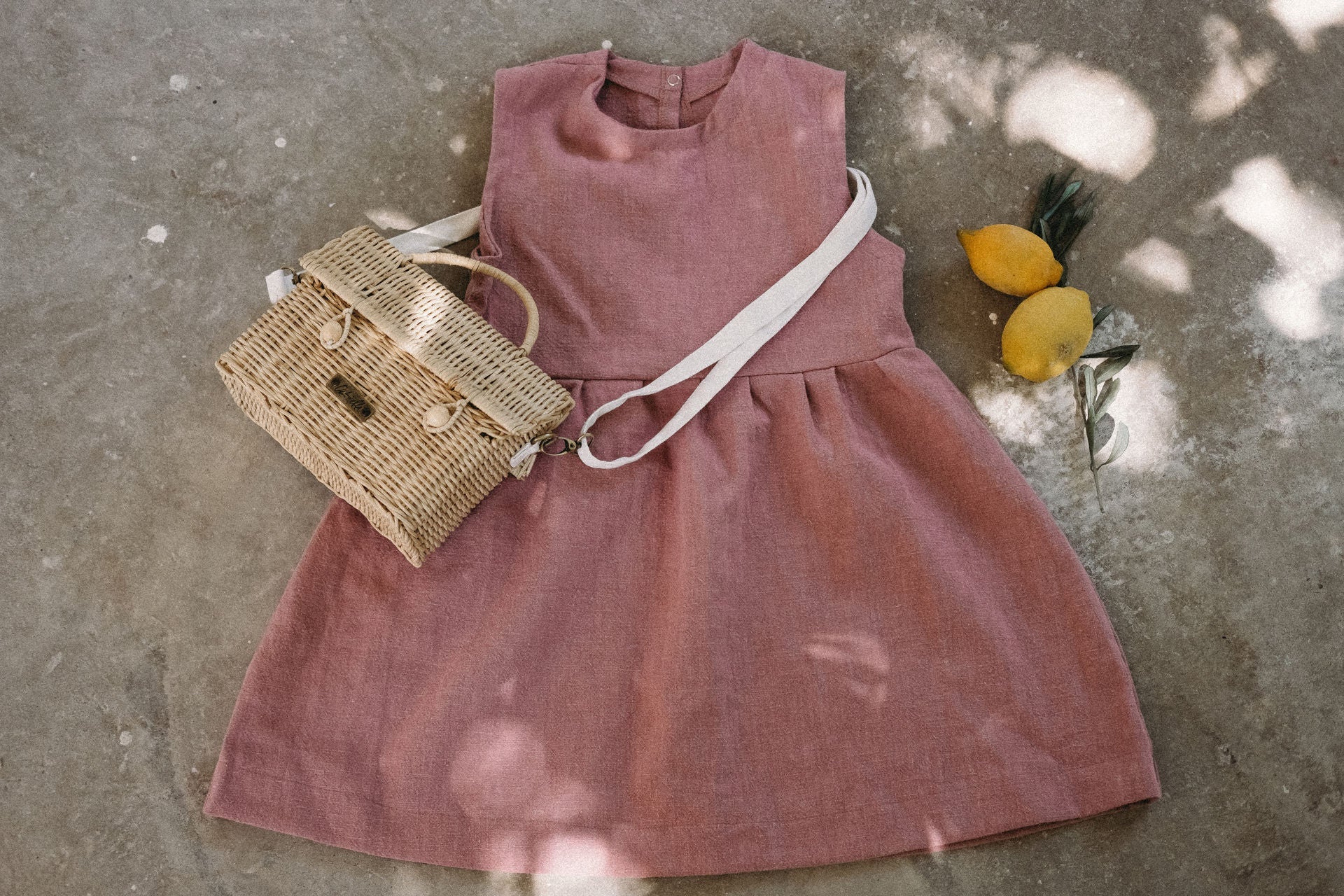 Leinenkleid Tilla Rose - Räuberkinder