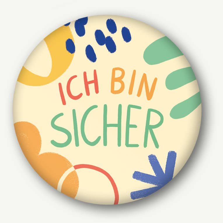 Magnet Affirmation Ich bin sicher 37 mm - Räuberkinder 1