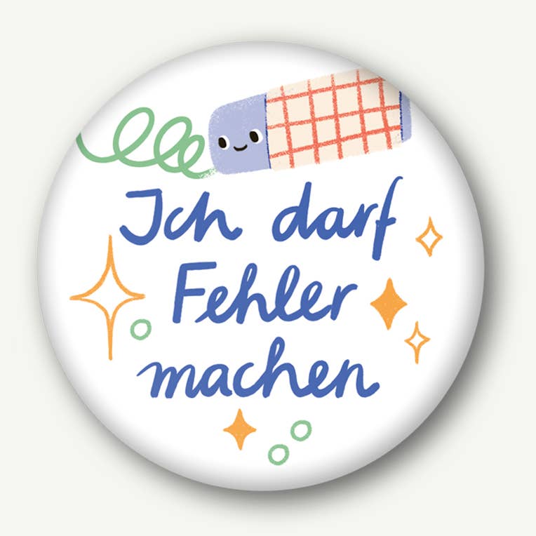 Magnet Affirmation Ich darf Fehler machen 37 mm - Räuberkinder 1