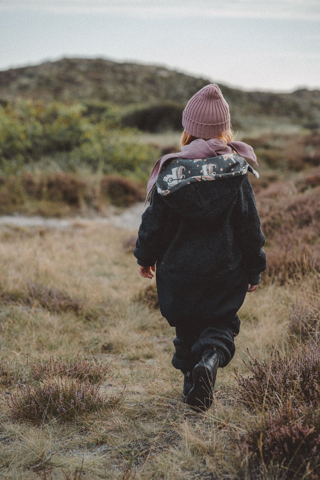 Matschkind Wollwalkoverall Anthrazit / Einhorn "Nerd Horn." - Räuberkinder