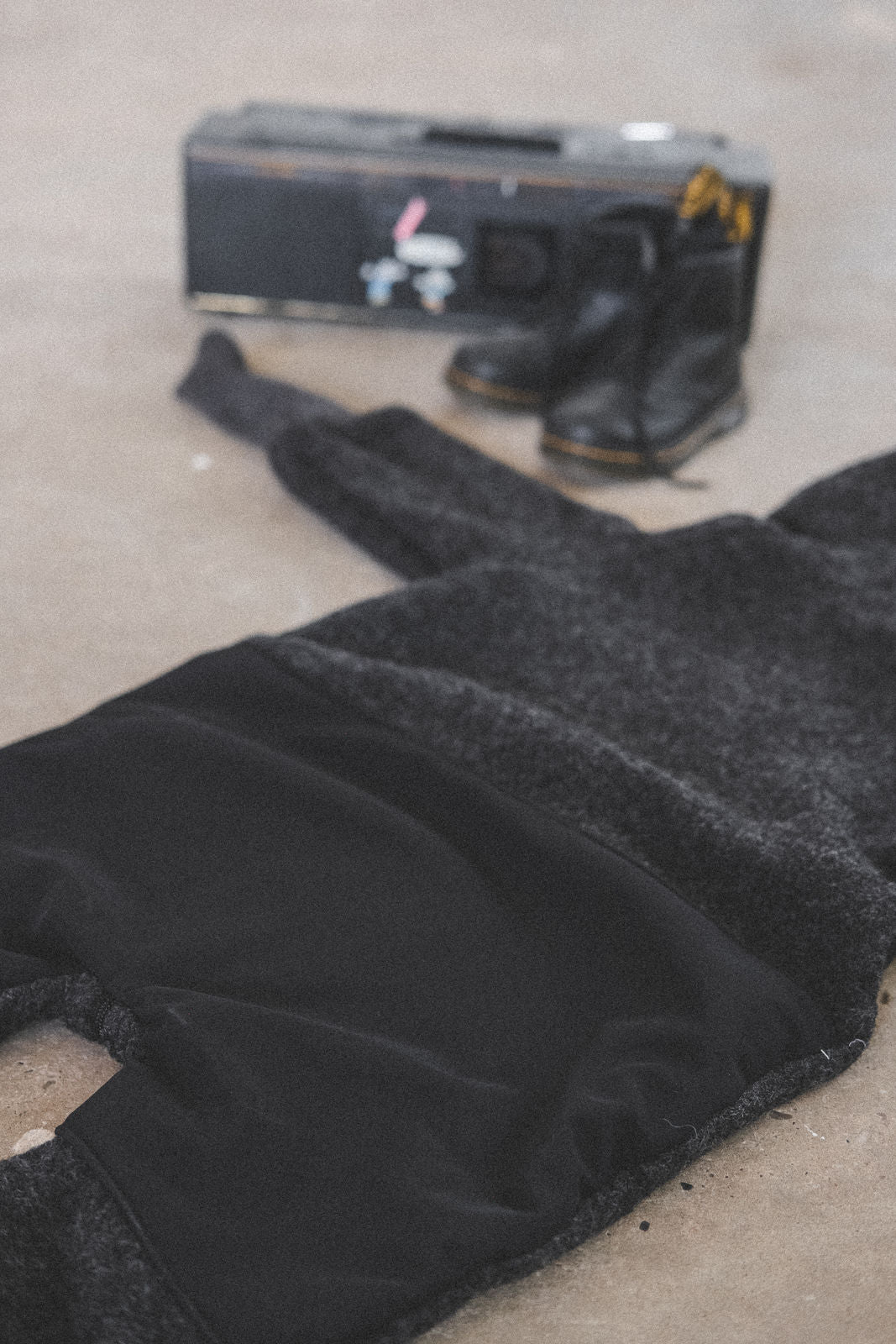 Matschkind Wollwalkoverall Anthrazit / Musselin Rosa - Räuberkinder