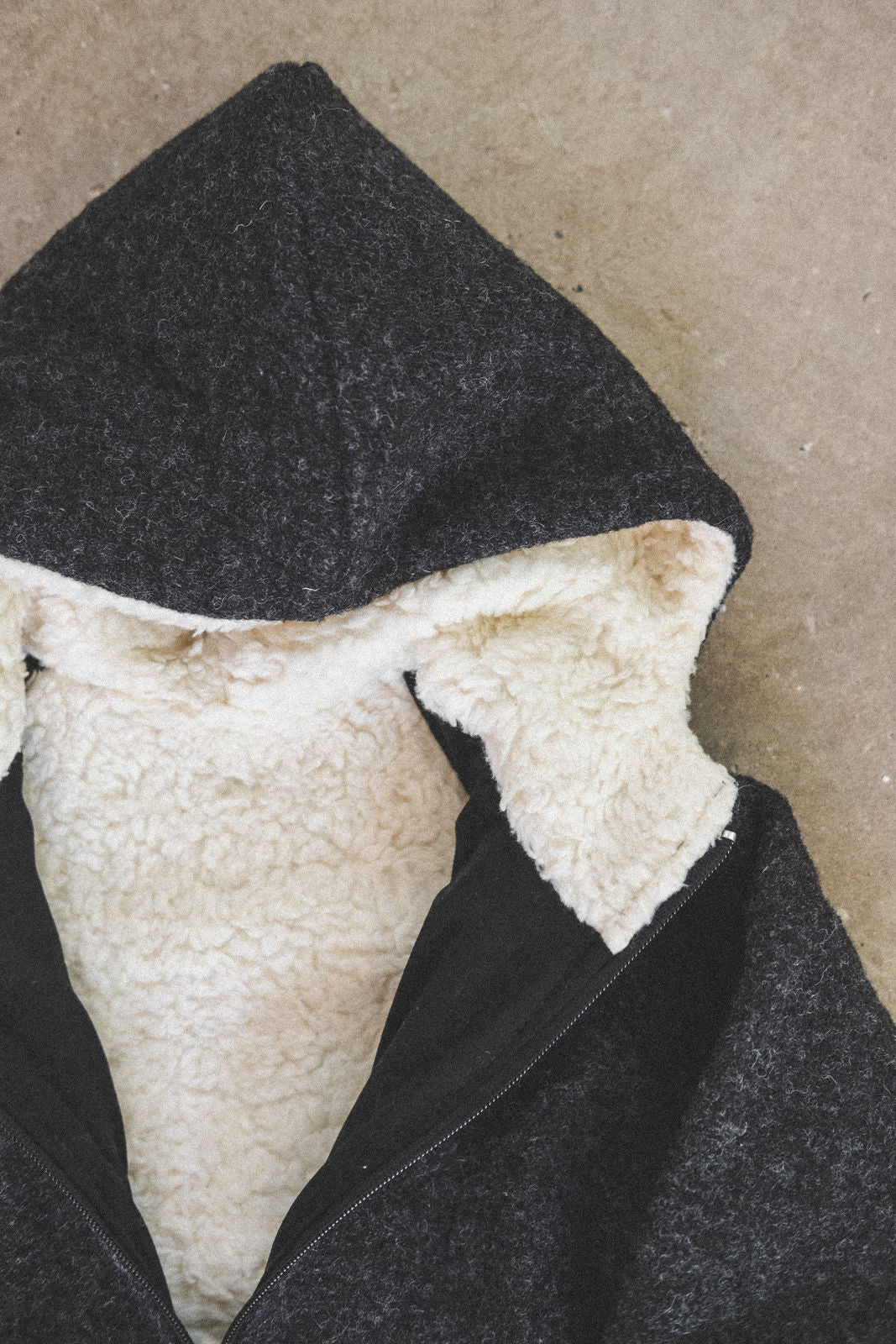 Matschkind Wollwalkoverall Anthrazit / Teddyfell - Räuberkinder