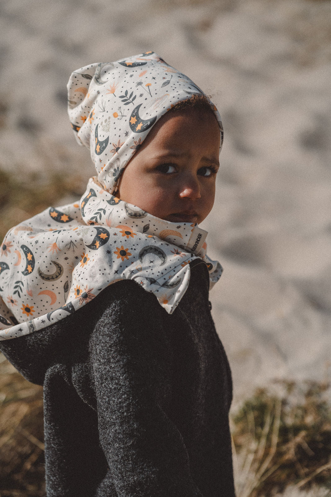 Matschkind Wollwalkoverall Anthrazit / Zaubermond - Räuberkinder