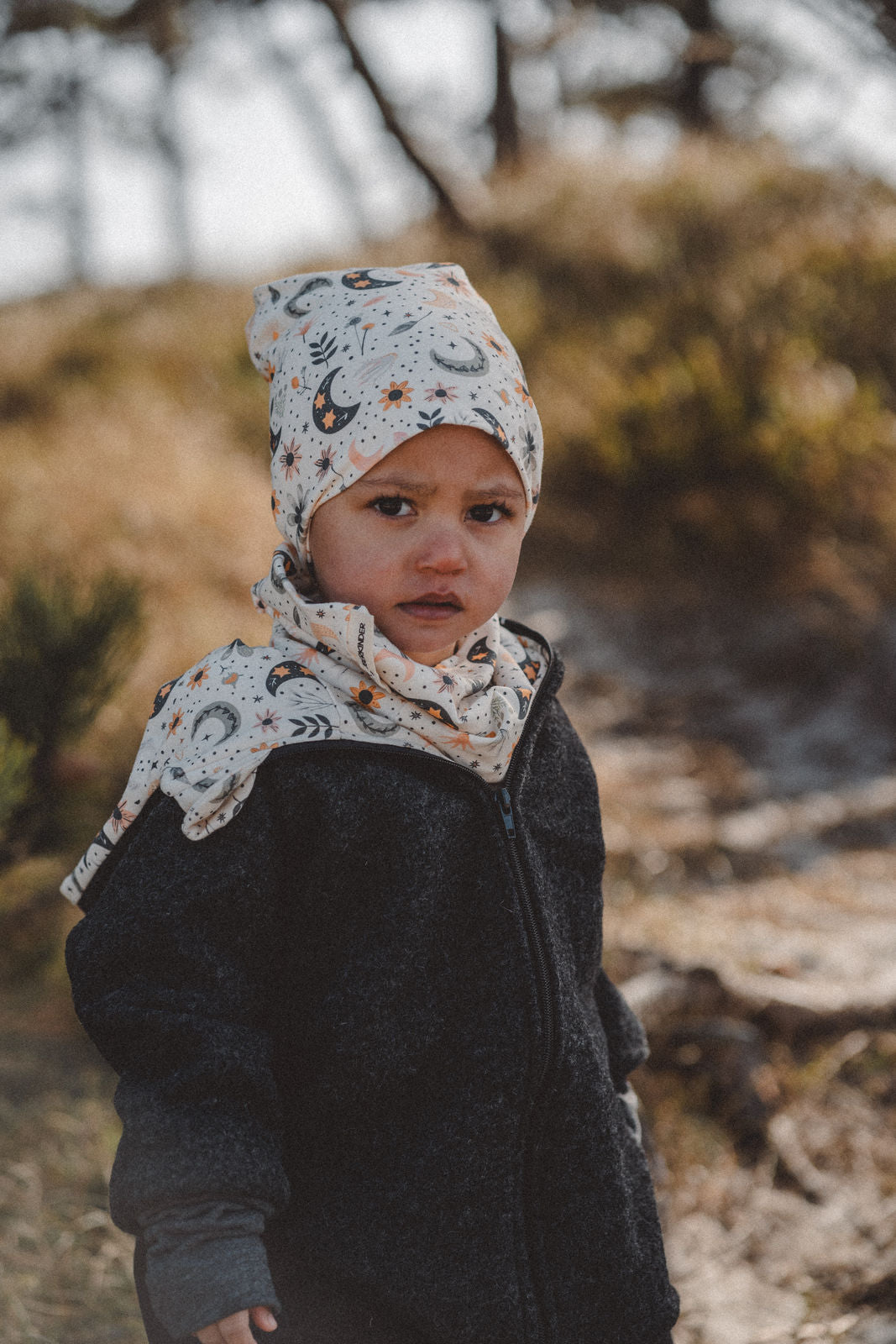 Matschkind Wollwalkoverall Anthrazit / Zaubermond - Räuberkinder