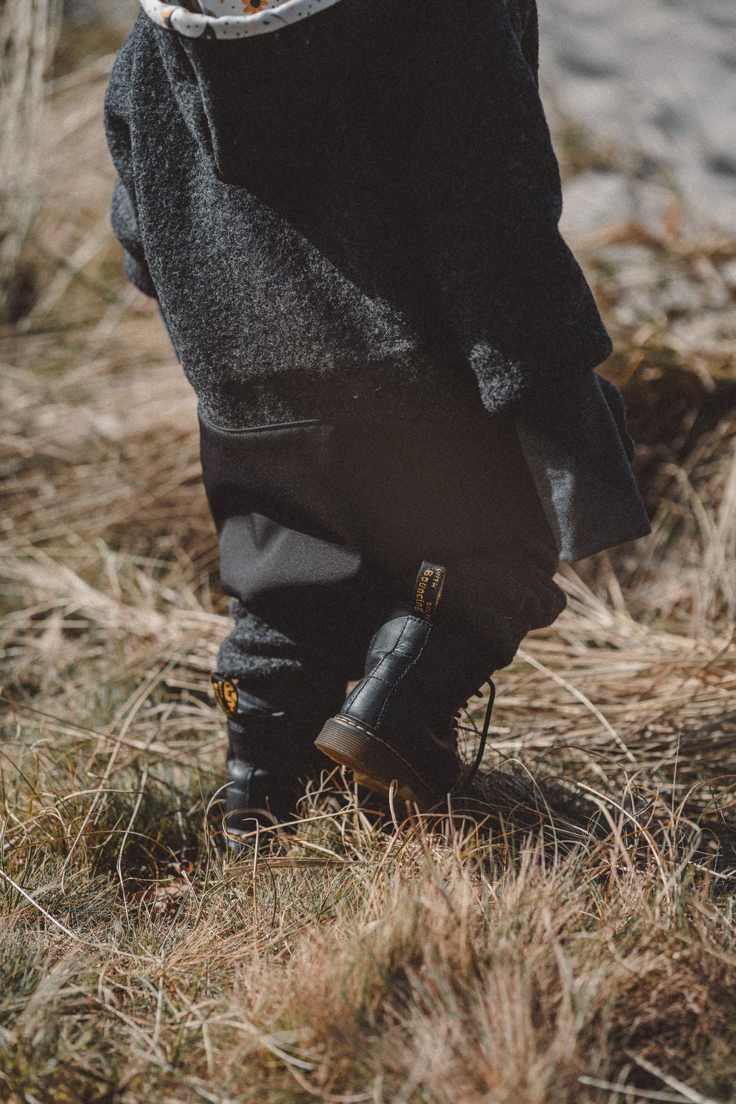 Matschkind Wollwalkoverall Anthrazit / Zaubermond - Räuberkinder