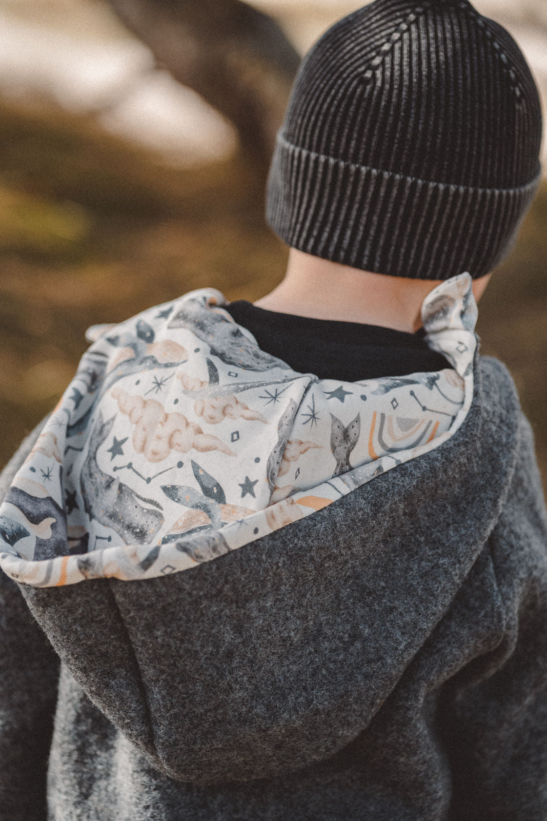 Matschkind Wollwalkoverall Grau / Ozeanzauber - Räuberkinder