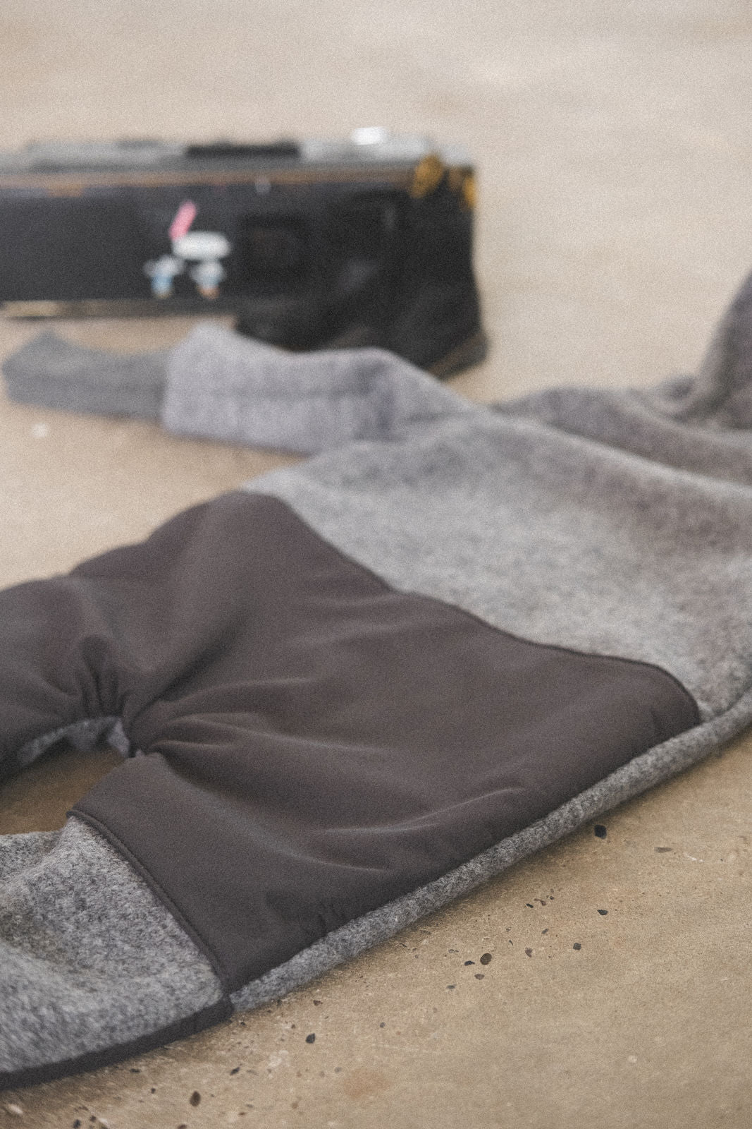 Matschkind Wollwalkoverall Grau / Teddyfell - Räuberkinder