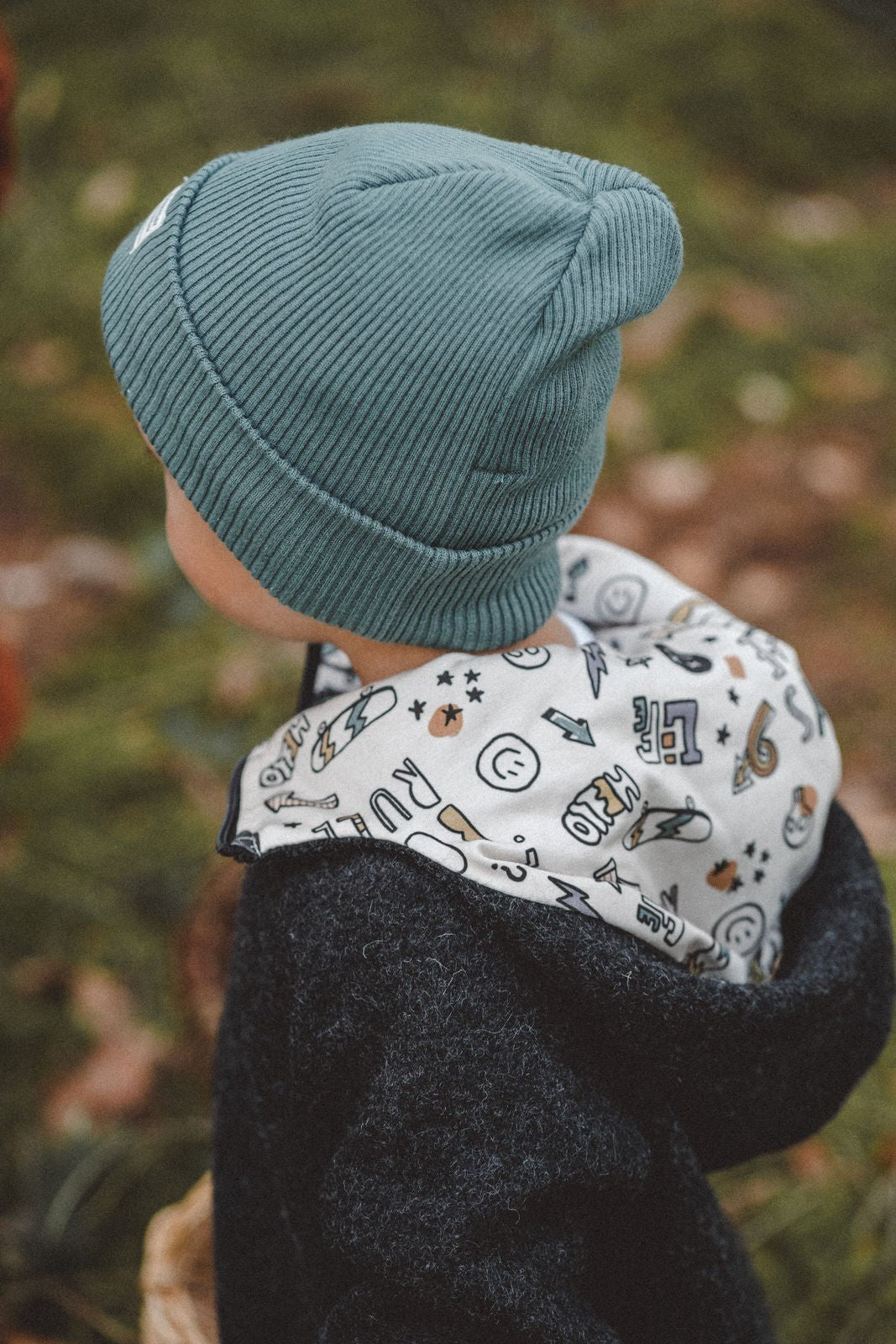 Matschkind Wollwalkoverall Kinder Anthrazit mit Skaterboy - Overall - Räuberkinder 3