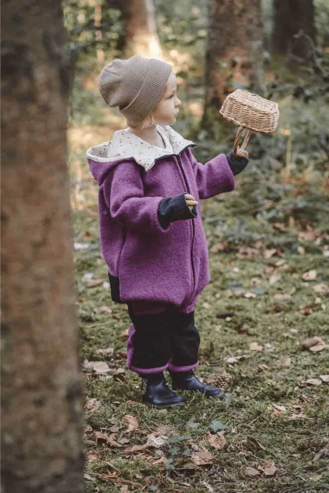 Matschkind Wollwalkoverall Kinder Beere mit Konfetti - Räuberkinder 5