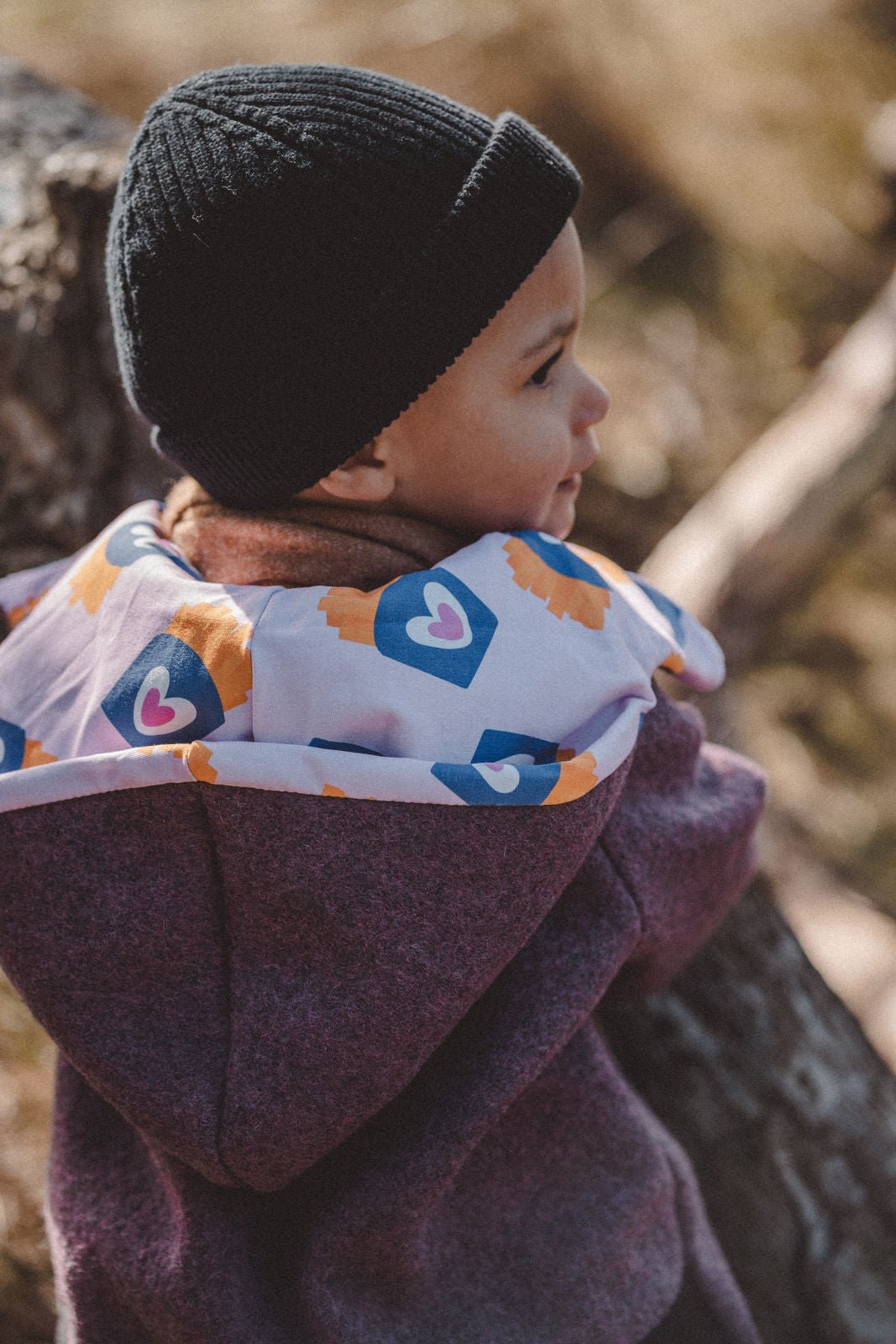 Matschkind Wollwalkoverall Mauve / Fritten - Räuberkinder