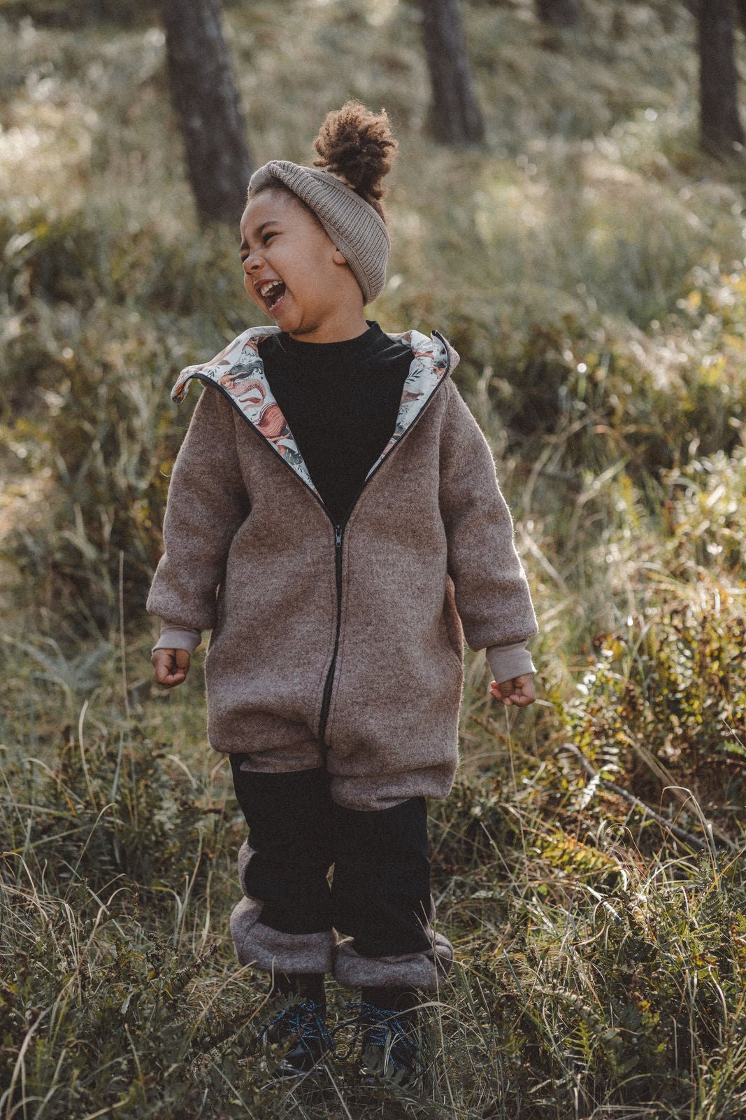 Matschkind Wollwalkoverall Taupe / Meerjungfrau - Räuberkinder