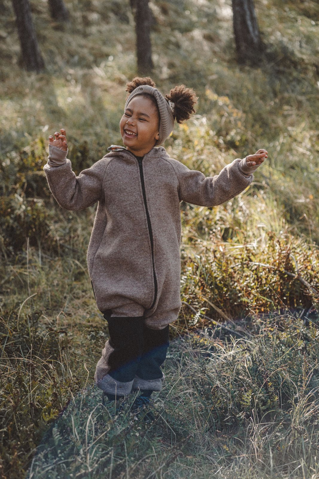 Matschkind Wollwalkoverall Taupe / Meerjungfrau - Räuberkinder
