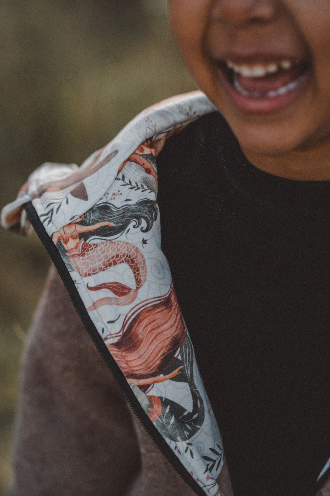 Matschkind Wollwalkoverall Taupe / Meerjungfrau - Räuberkinder