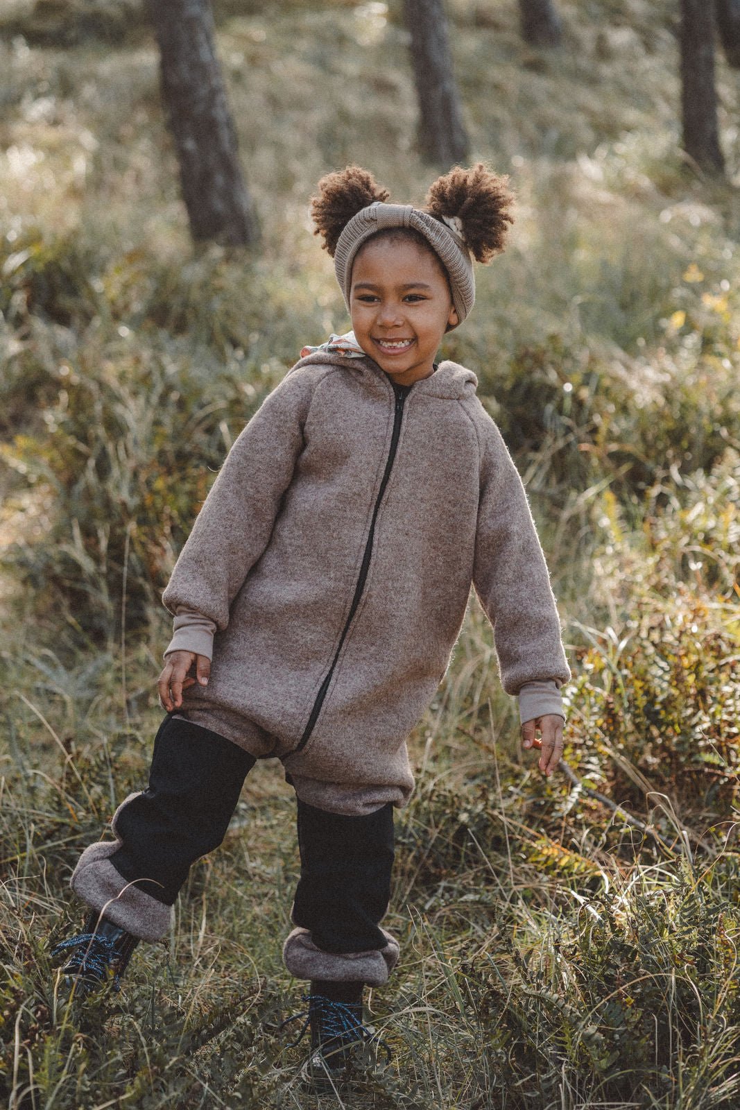 Matschkind Wollwalkoverall Taupe / Meerjungfrau - Räuberkinder