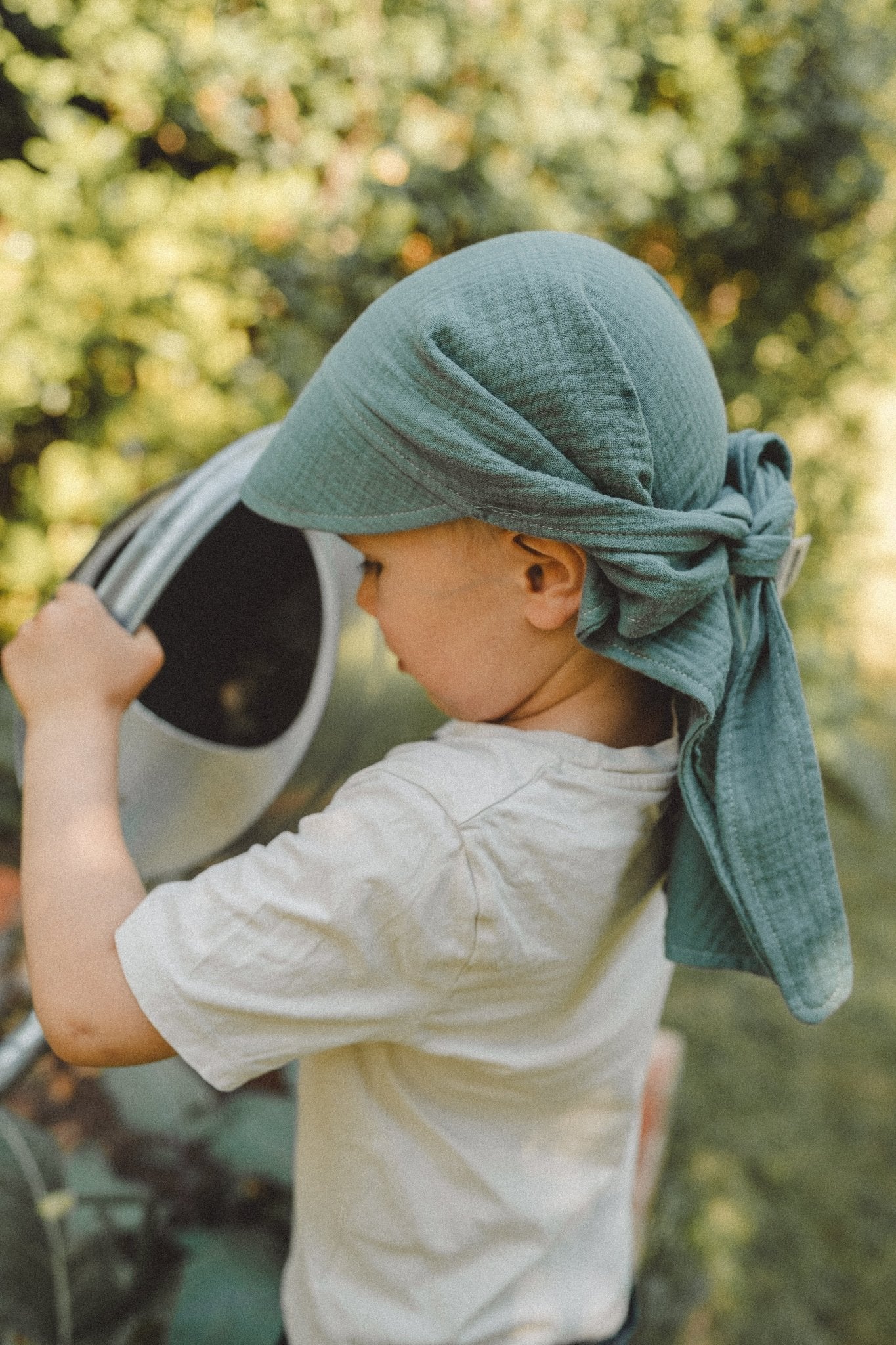 Musselin - Bandana - Kinder - Sonnenschutz - mit XXL Nackenschutz - Bekleidung & Accessoires - Räuberkinder 19