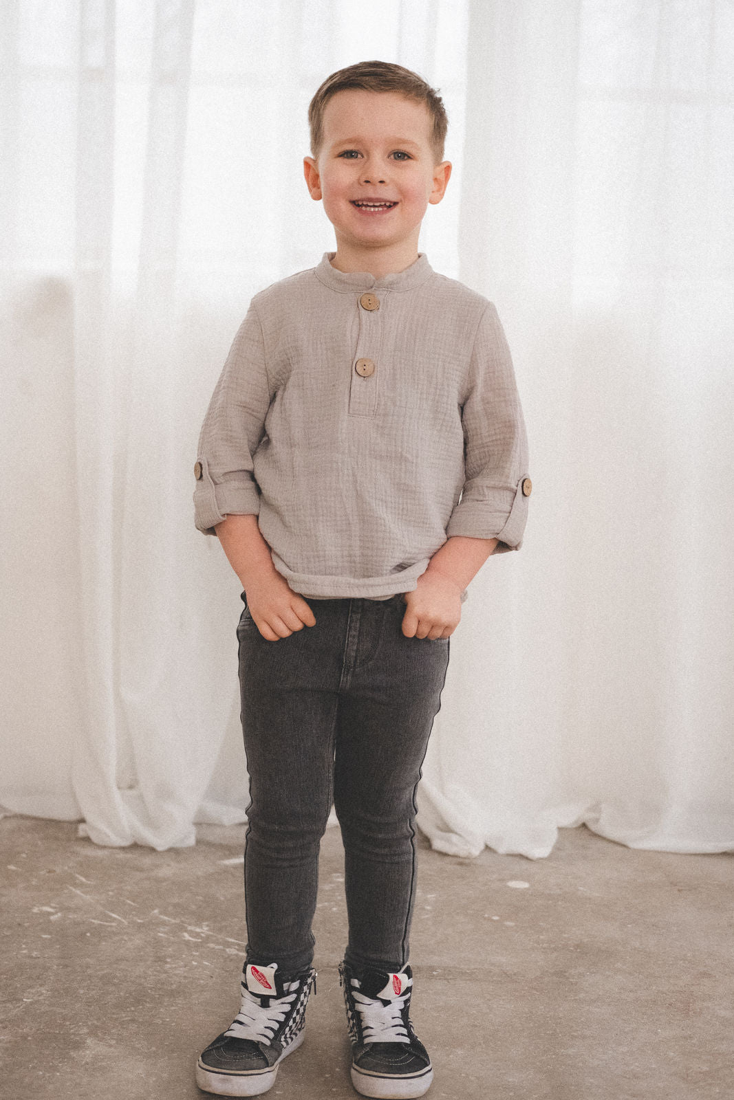 Musselinhemd Michel Beige - Räuberkinder