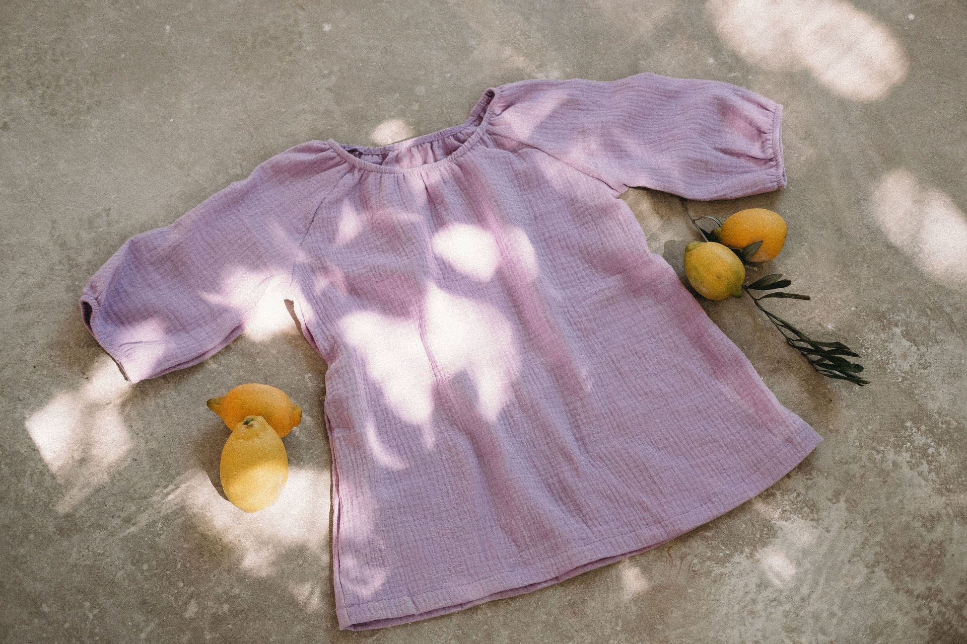 Musselinkleid Alva Flieder - Räuberkinder