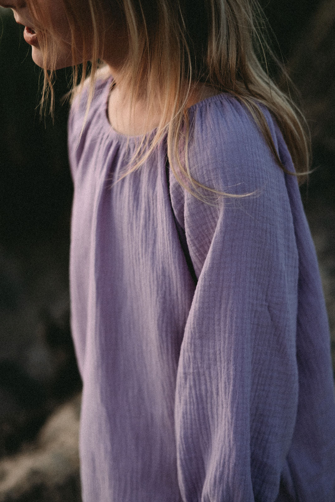 Musselinkleid Alva Flieder - Räuberkinder