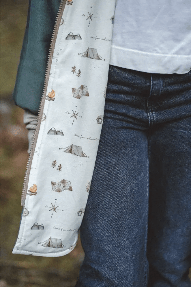 Oversize Sweatjacke Kinder Olive / Camping - Jacke - Räuberkinder 7