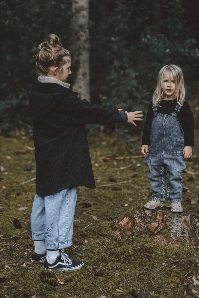 Oversizejacke aus Merino Kinder in Anthrazit - Jacke - Räuberkinder 3