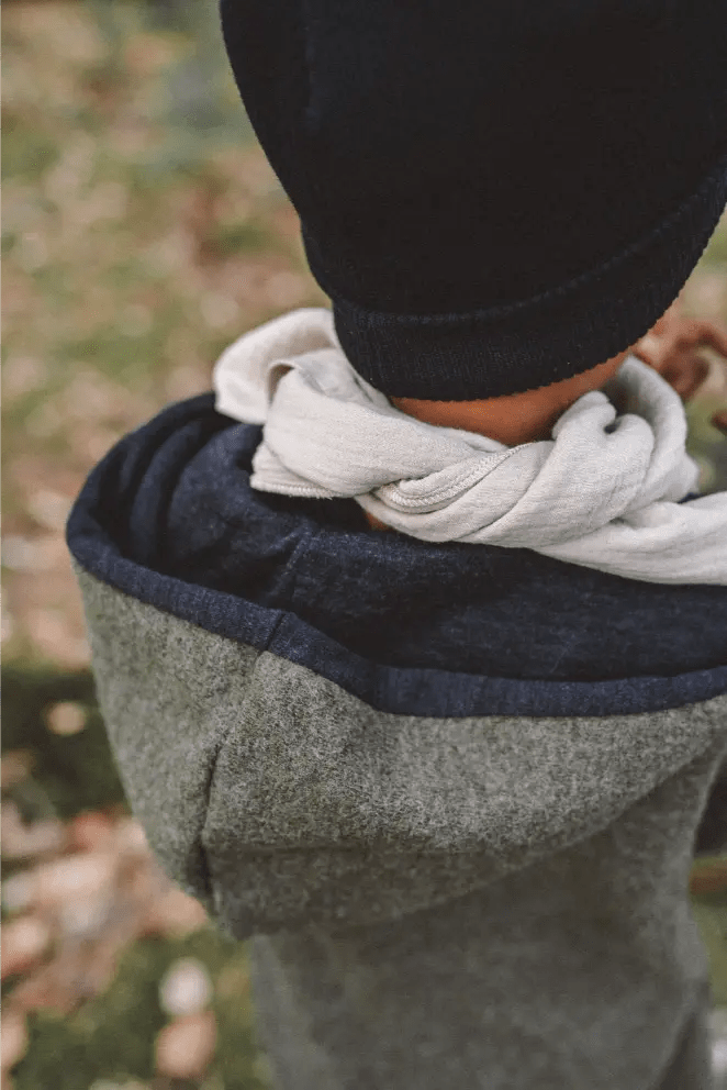 Oversizejacke aus Merino Kinder in Olive - Jacke - Räuberkinder 4
