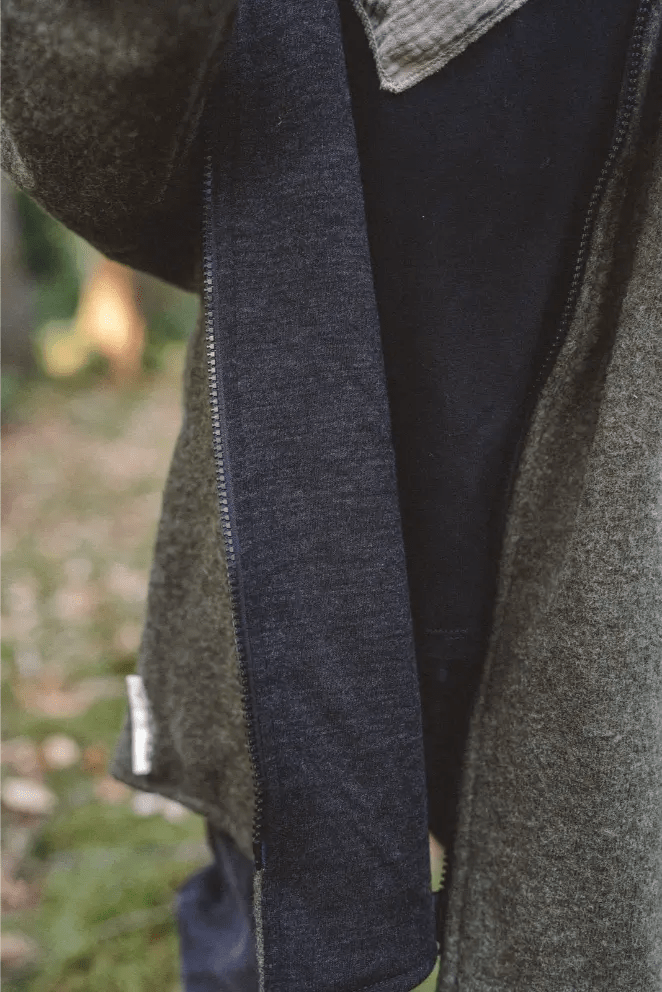 Oversizejacke aus Merino Kinder in Olive - Jacke - Räuberkinder 5