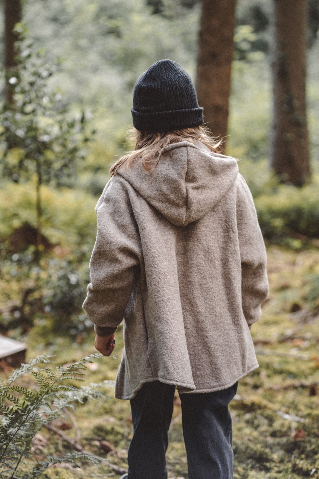 Oversizejacke aus Merino Kinder in Sand - Jacke - Räuberkinder 3
