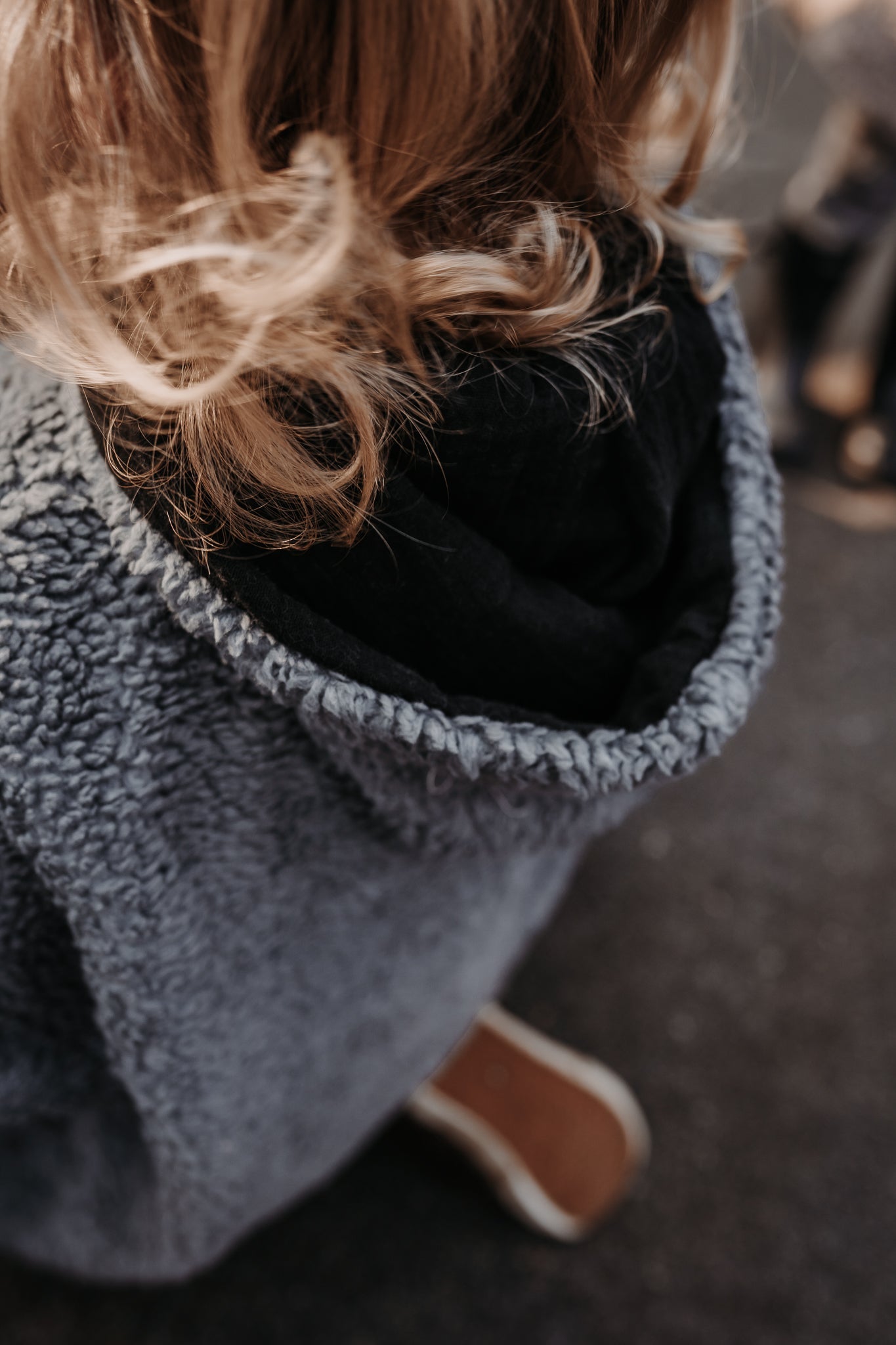 Oversizejacke Teddyfell Dunkelgrau - Räuberkinder