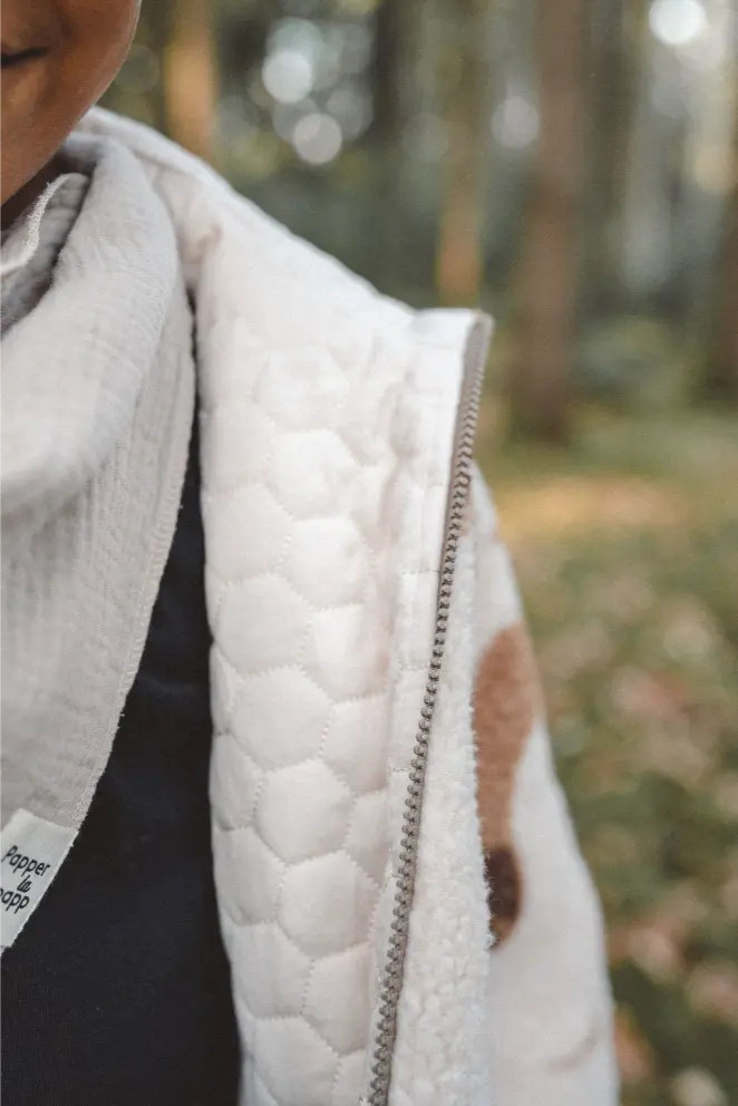 Wendejacke / Teddyjacke Kinder Dackel