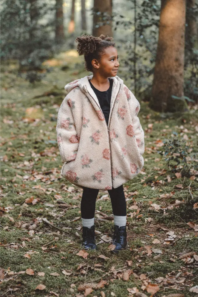 Teddyjacke / Wendejacke Kinder Rose