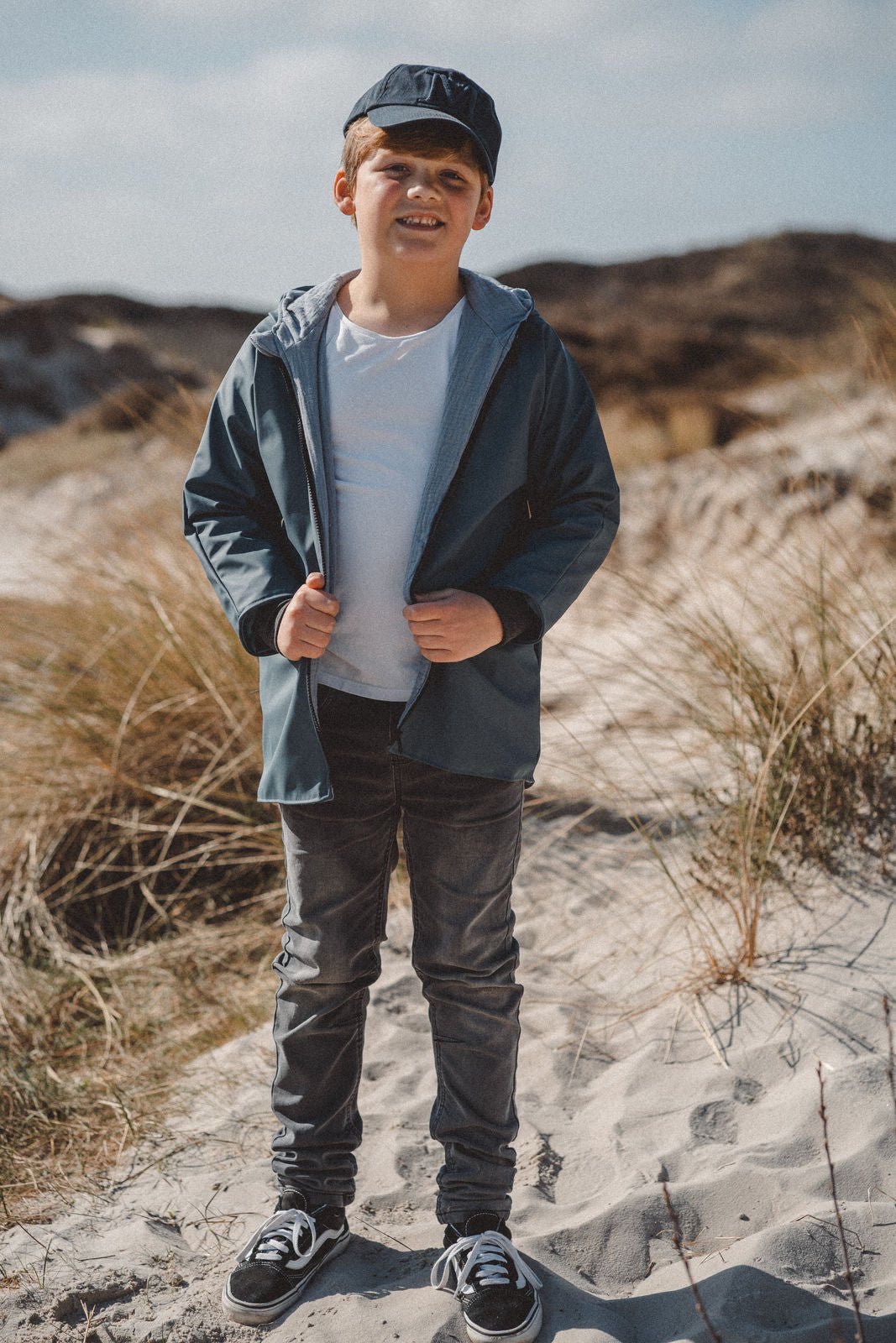 Regenjacke Blau x Musselin Blau - Räuberkinder