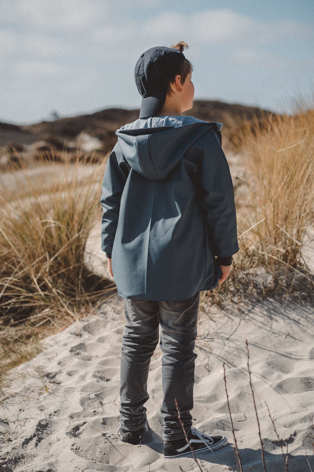 Regenjacke Blau x Musselin Blau - Räuberkinder