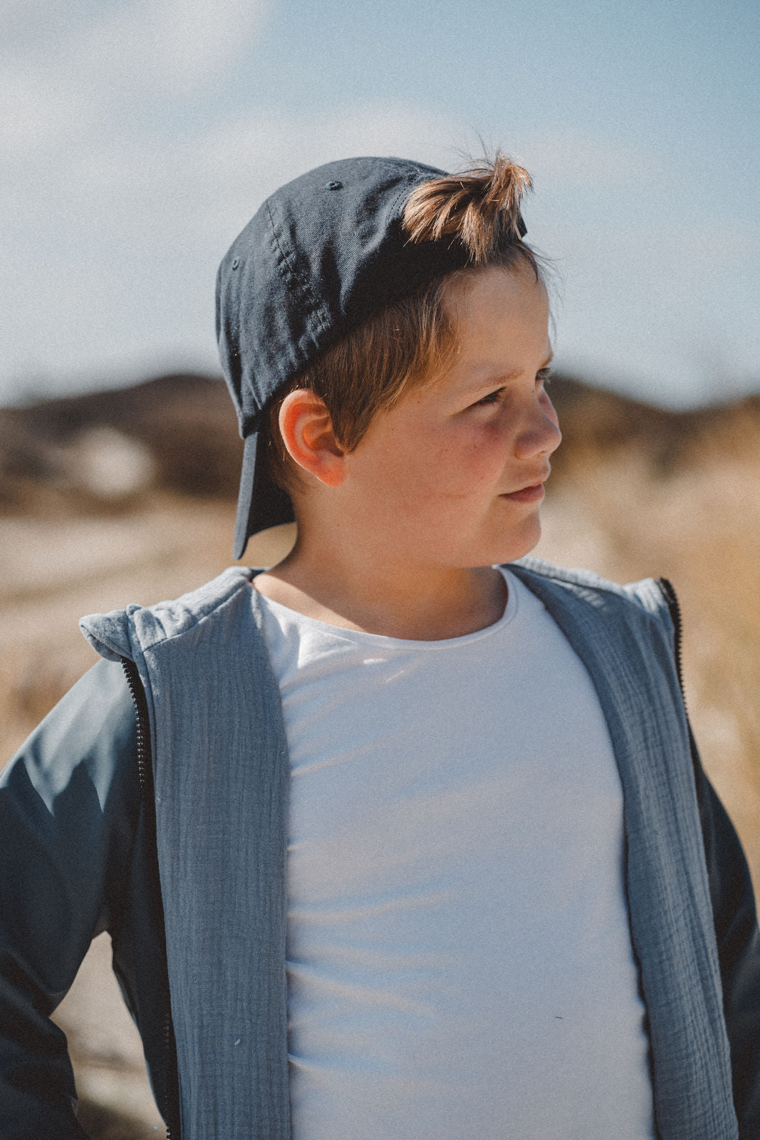 Regenjacke Blau x Musselin Blau - Räuberkinder