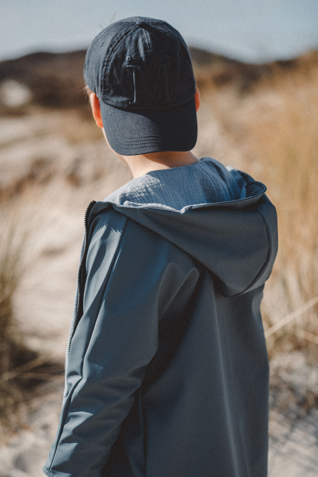 Regenjacke Blau x Musselin Blau - Räuberkinder
