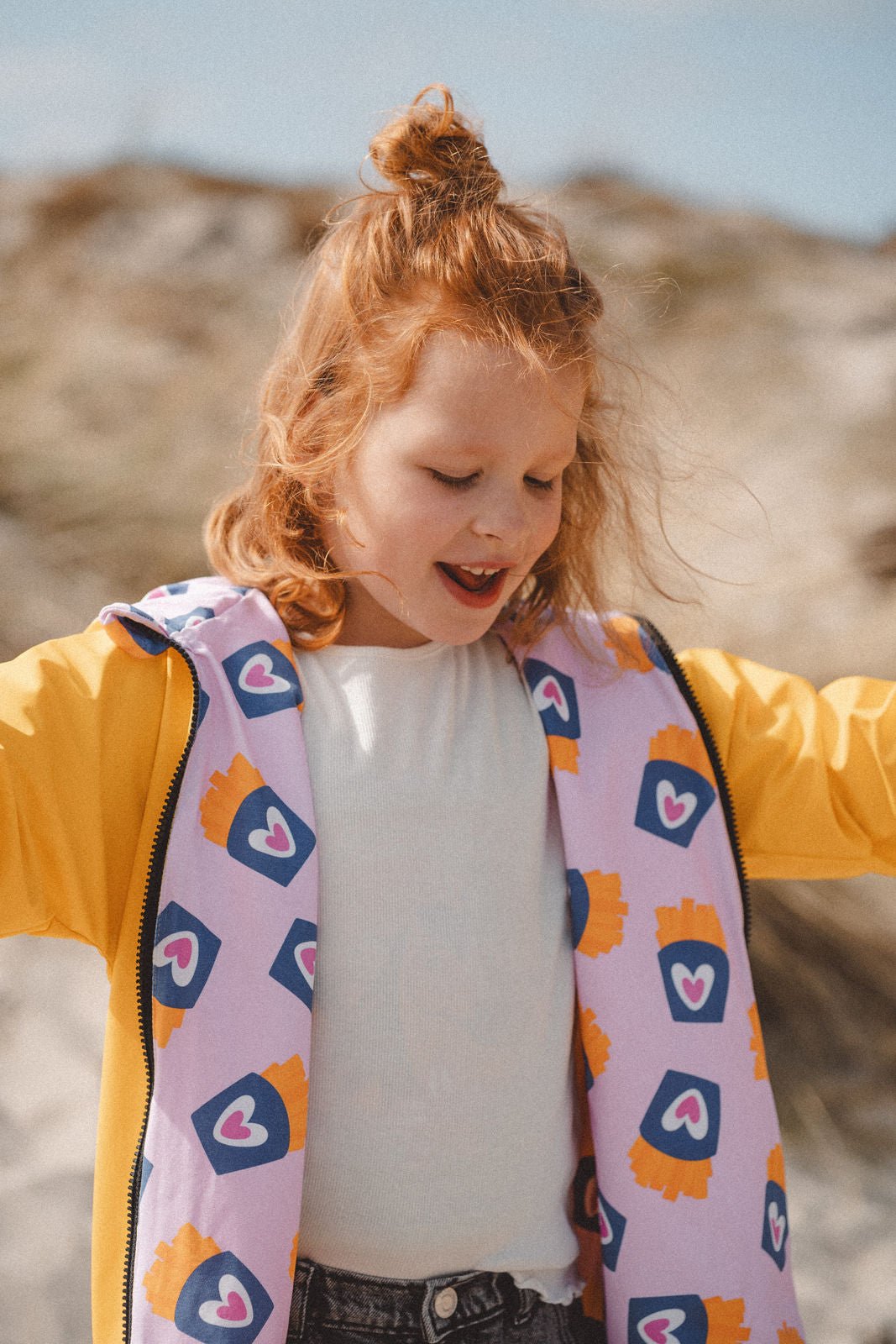 Regenjacke Gelb / Frittenliebe - Räuberkinder