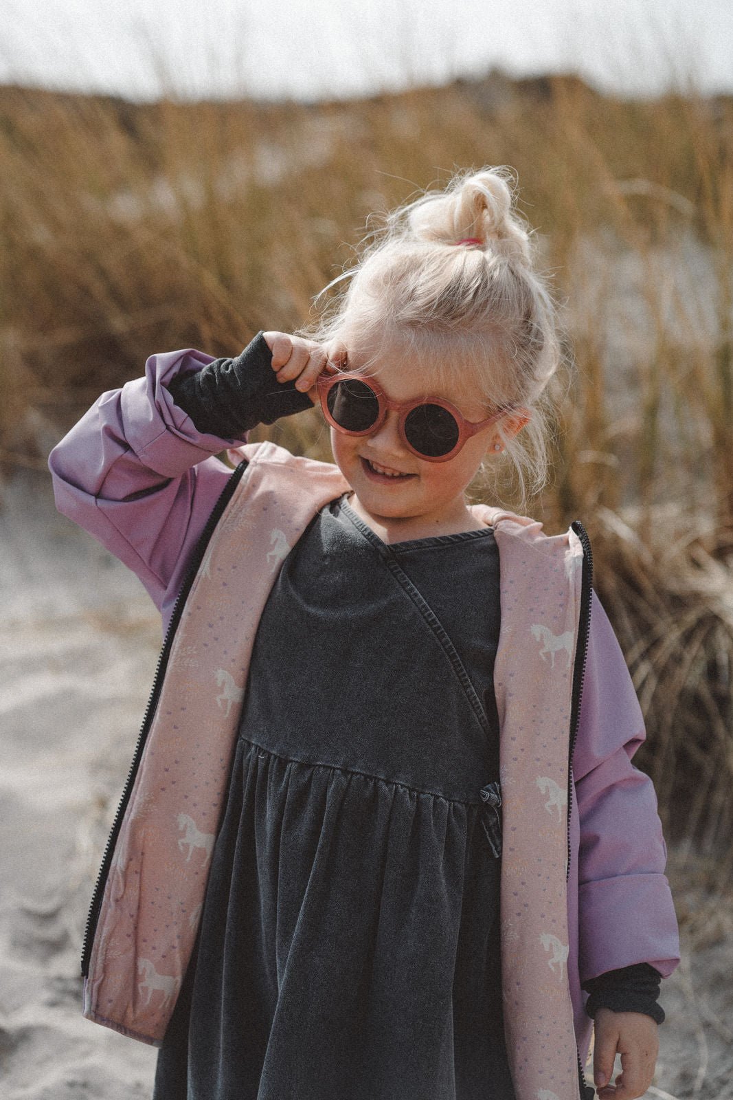 Regenjacke Mauve / Einhorn - Räuberkinder